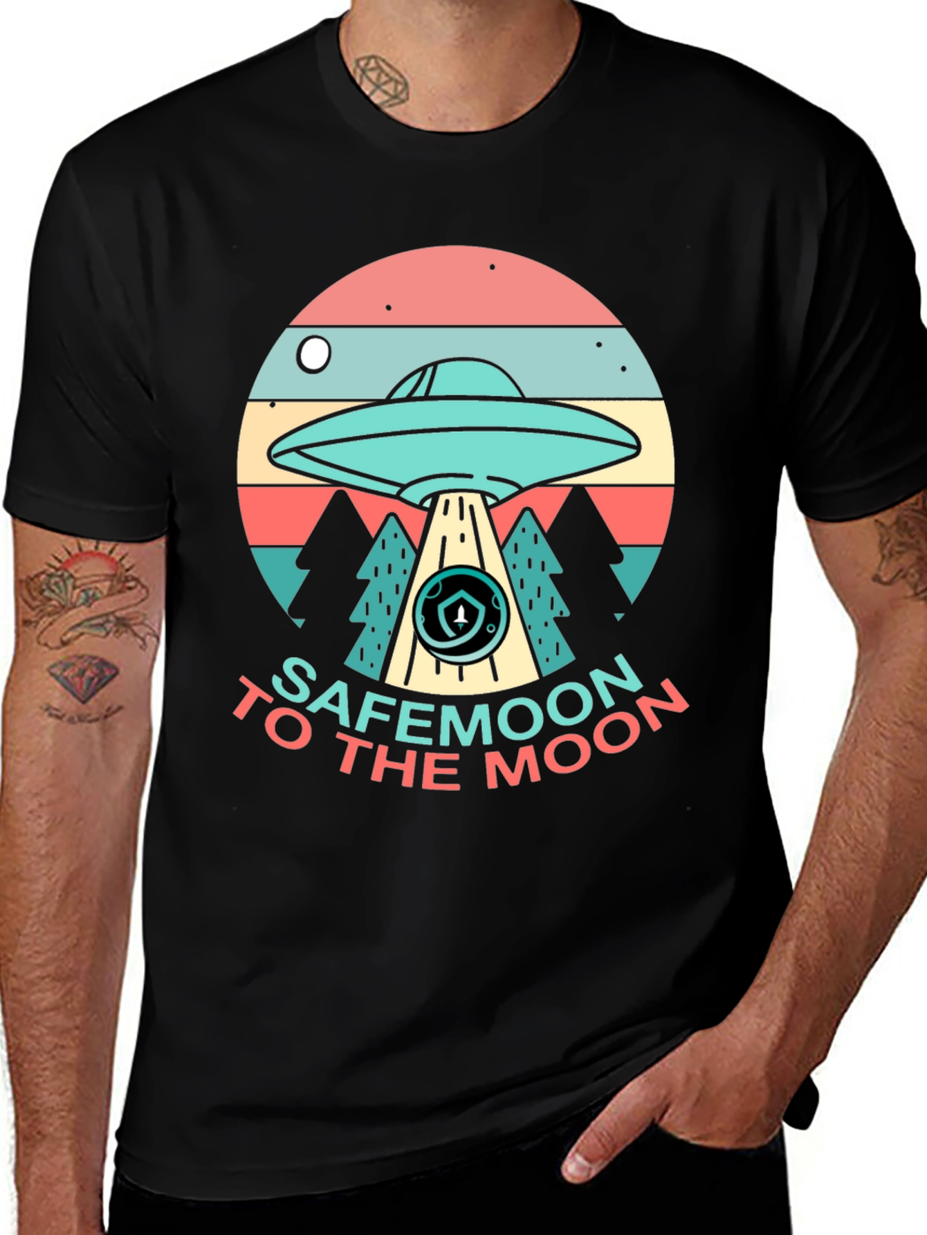 Safemoon To The Moon Graphic T-Shirt