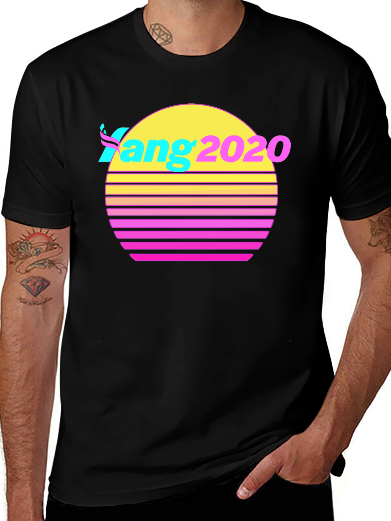 Variant 27 of Yang 2020 Retro T-Shirt