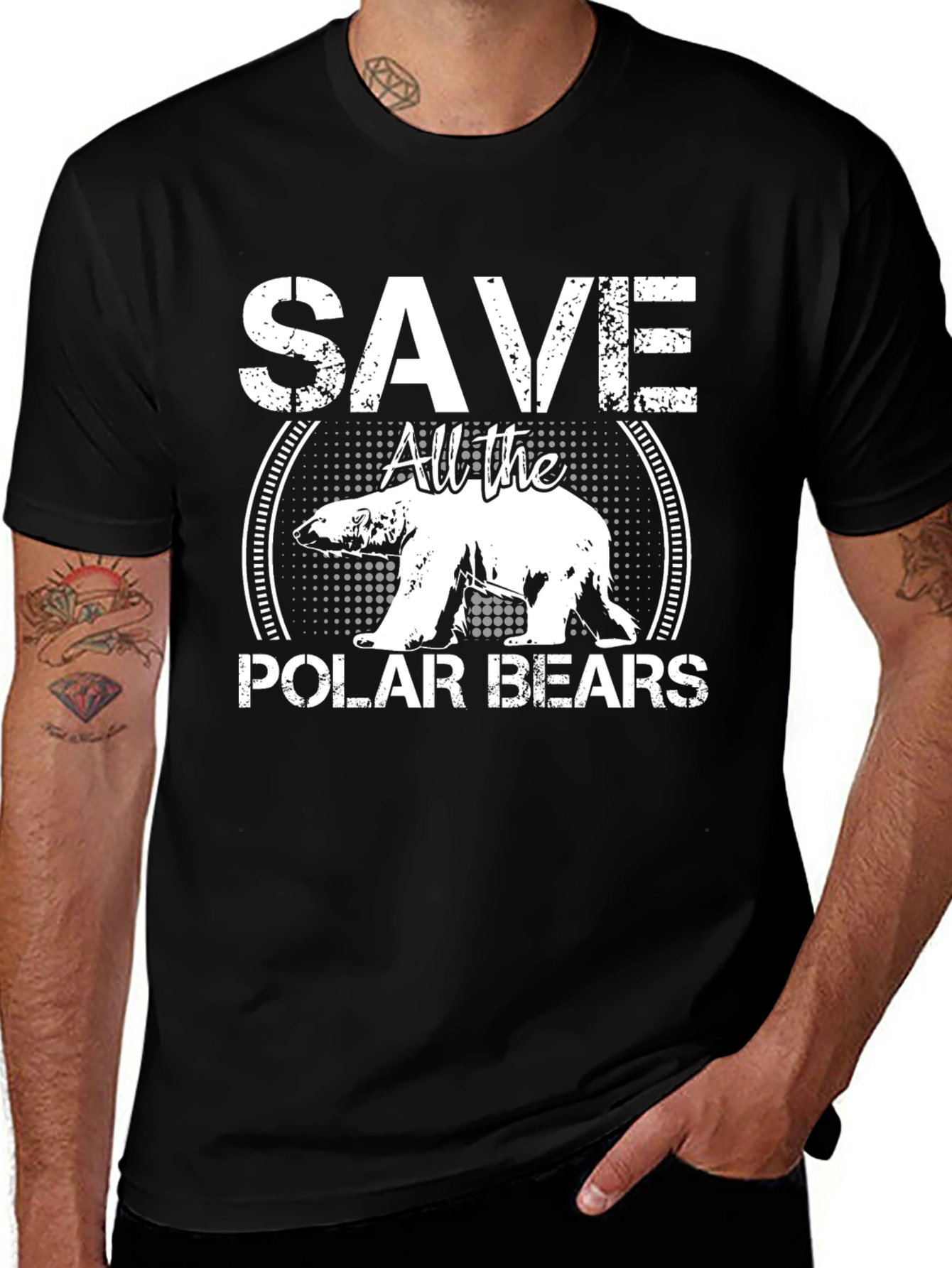 Save All the Polar Bears Graphic T-Shirt
