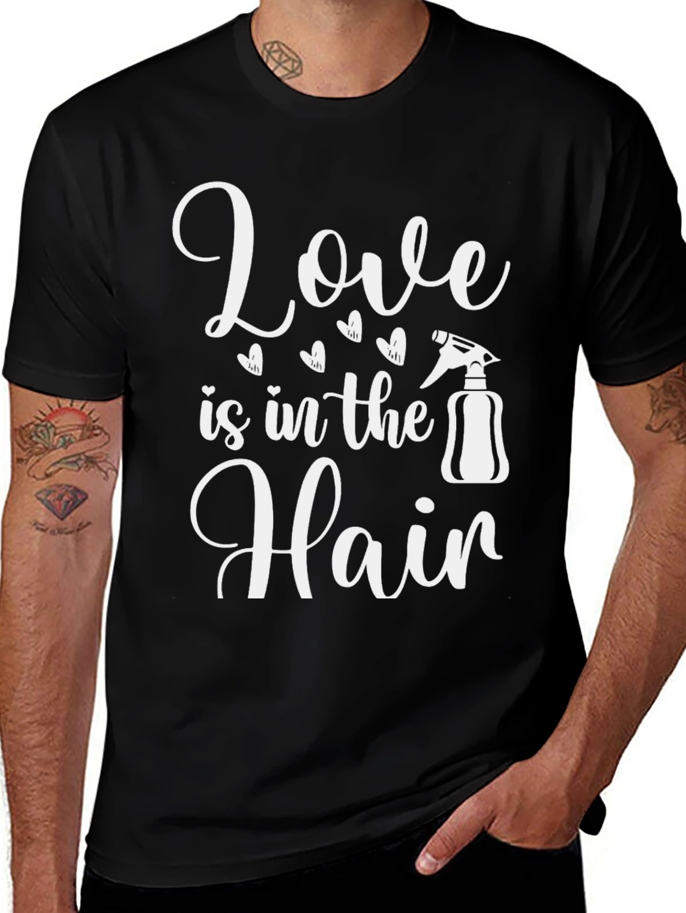 Variant 10 of Love is in the Hair T-Shirt - Salon Style