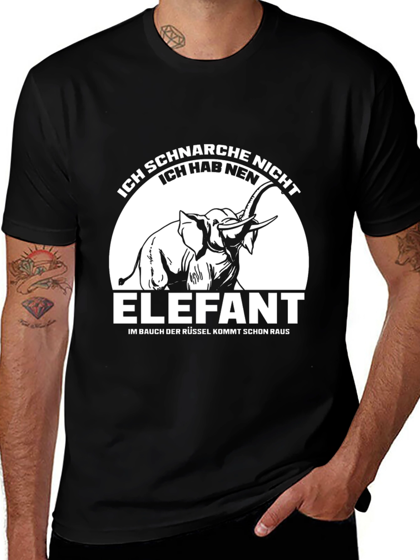 Variant 22 of Ich Schnarche Nicht Elephant T-Shirt