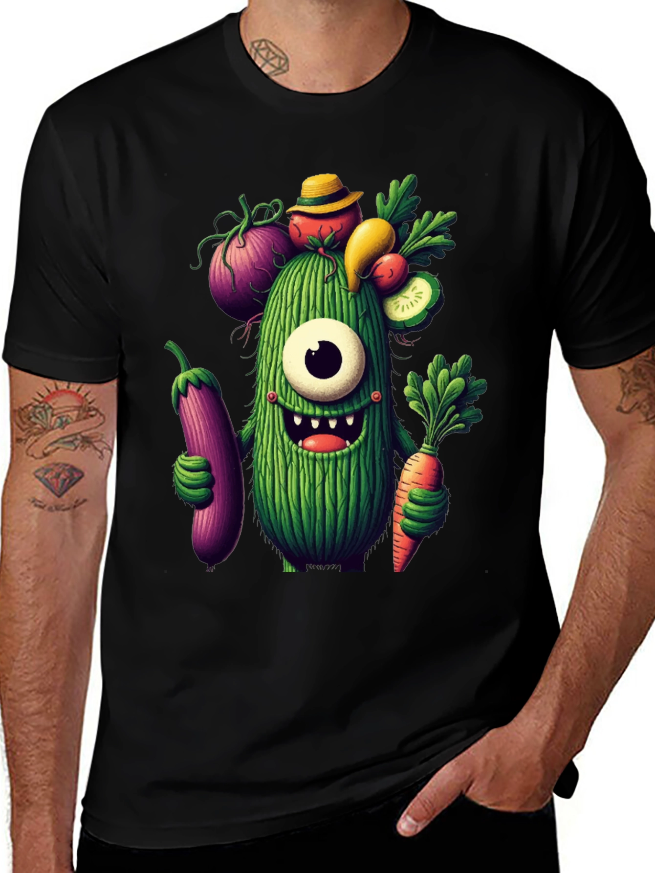 Veggie Monster Graphic T-Shirt