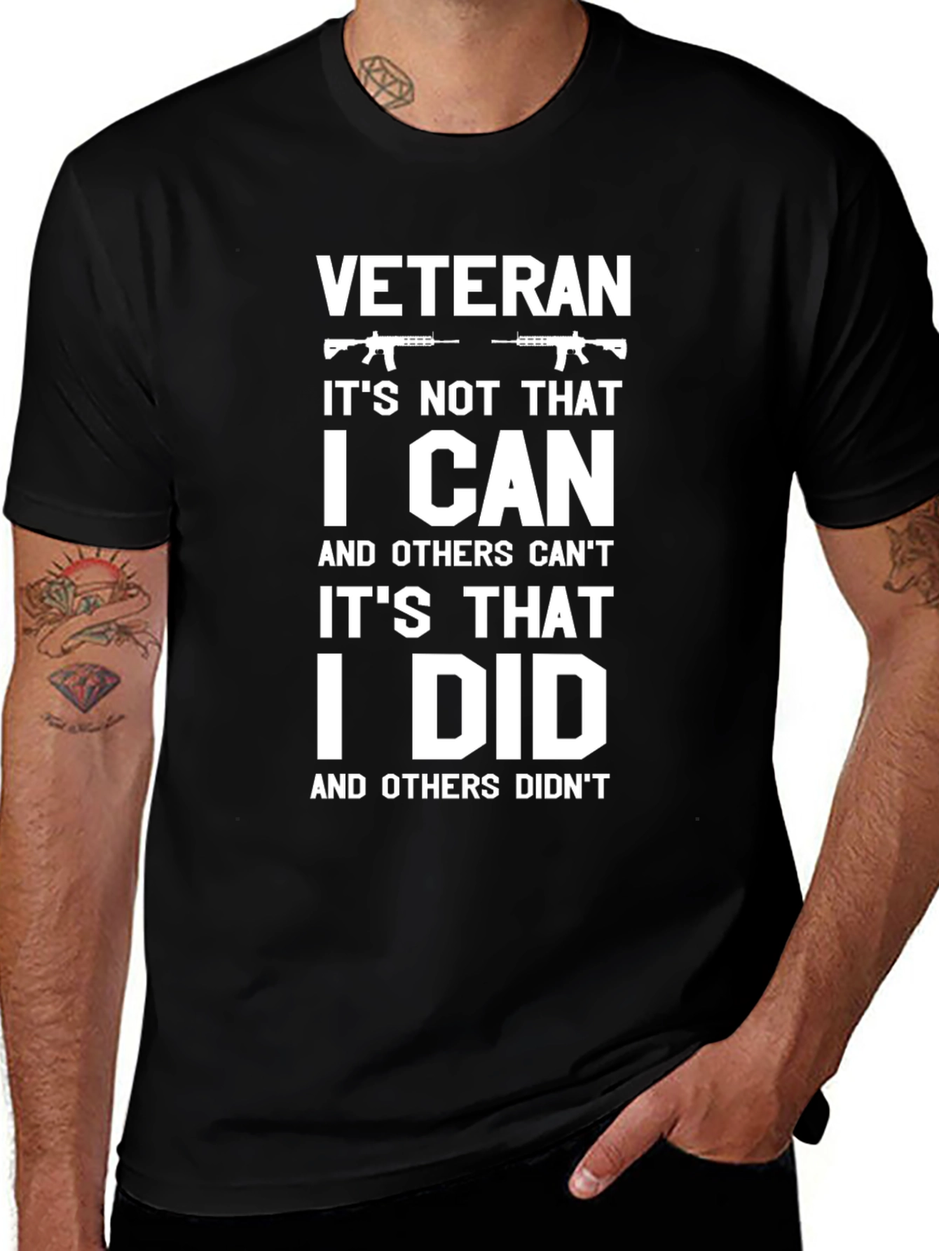 Variant 28 of Veteran I Did T-Shirt - Military Pride Tee