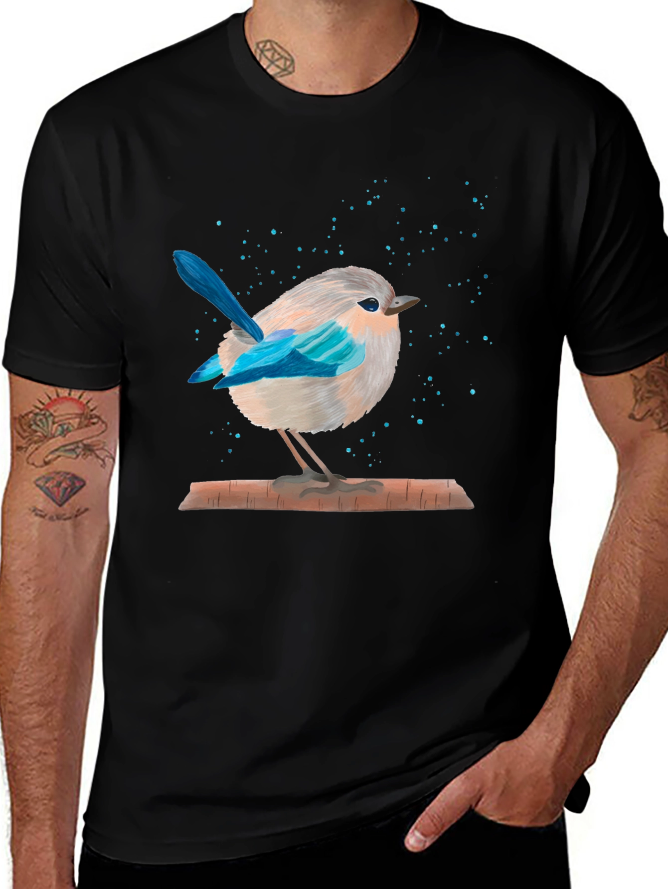 Variant 29 of Bird Graphic Tee - Artistic Style