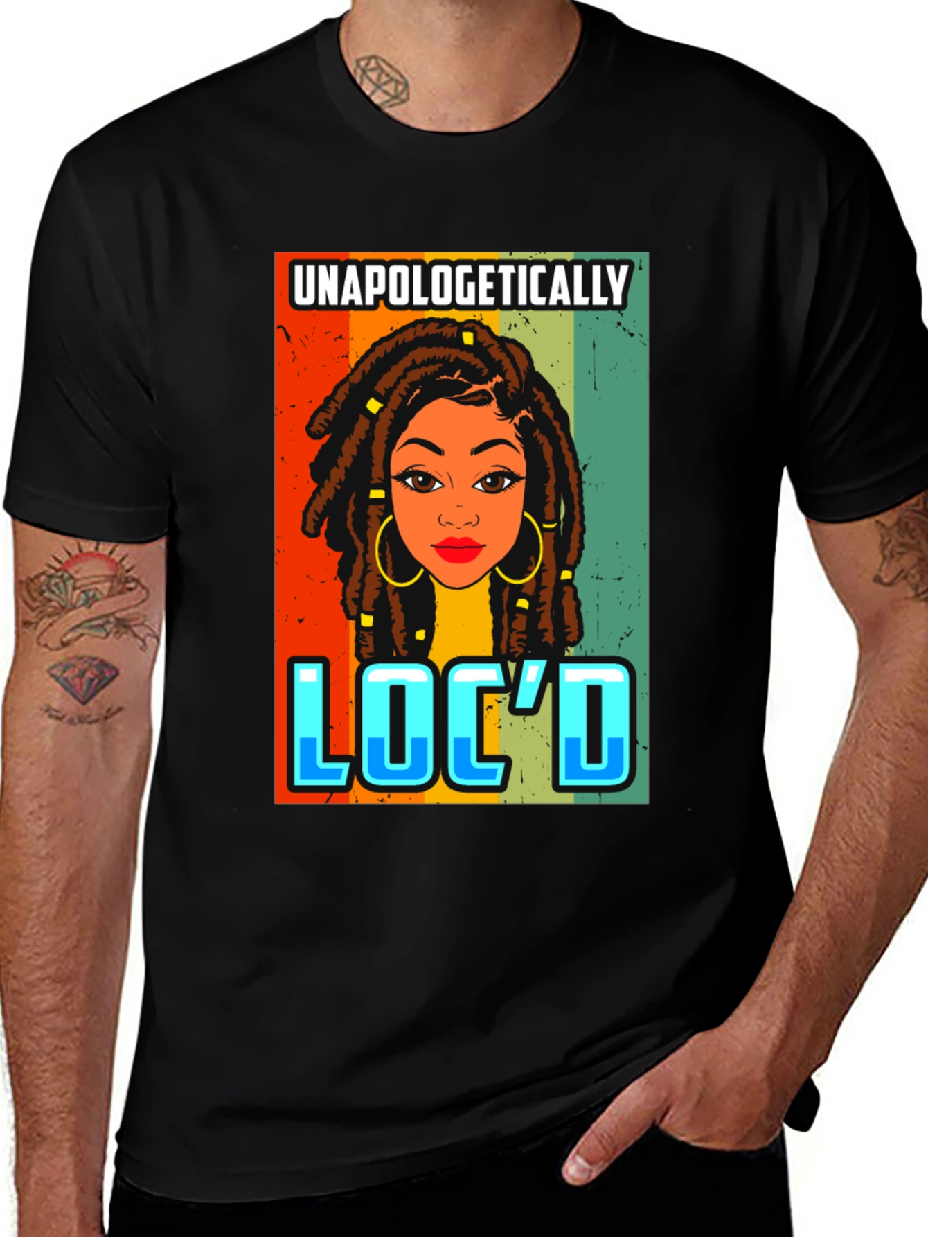Variant 2 of Unapologetically Loc'd T-Shirt
