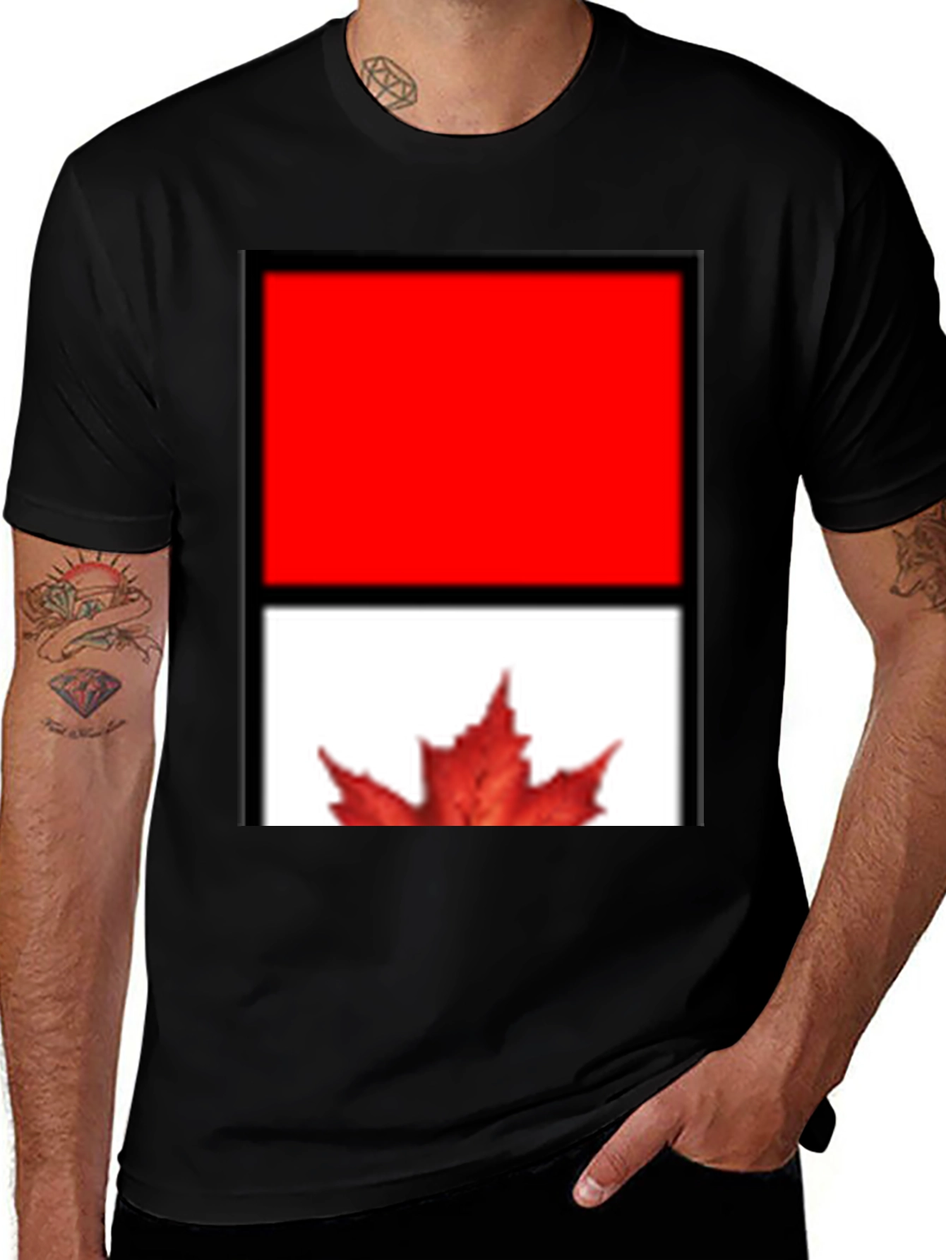Canada Flag T-Shirt, Red Maple Leaf Tee