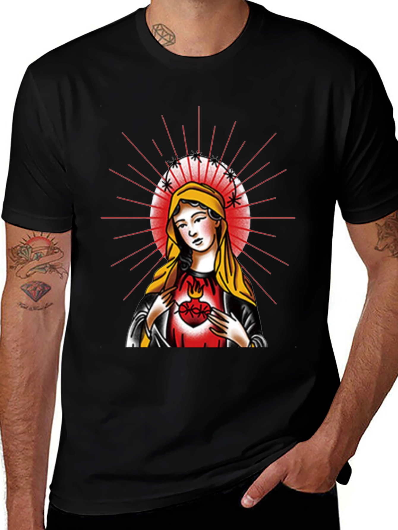 Variant 23 of Virgin Mary Graphic Print Tee