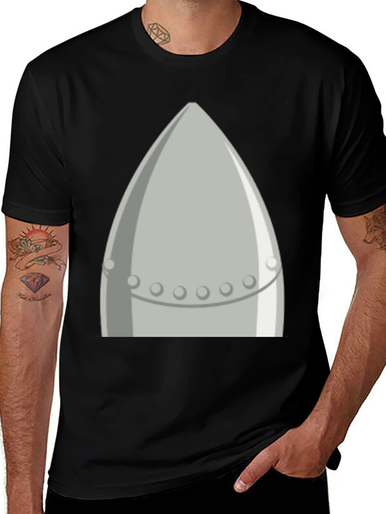 Variant 6 of Retro Rocket T-Shirt - Blast Off in Style