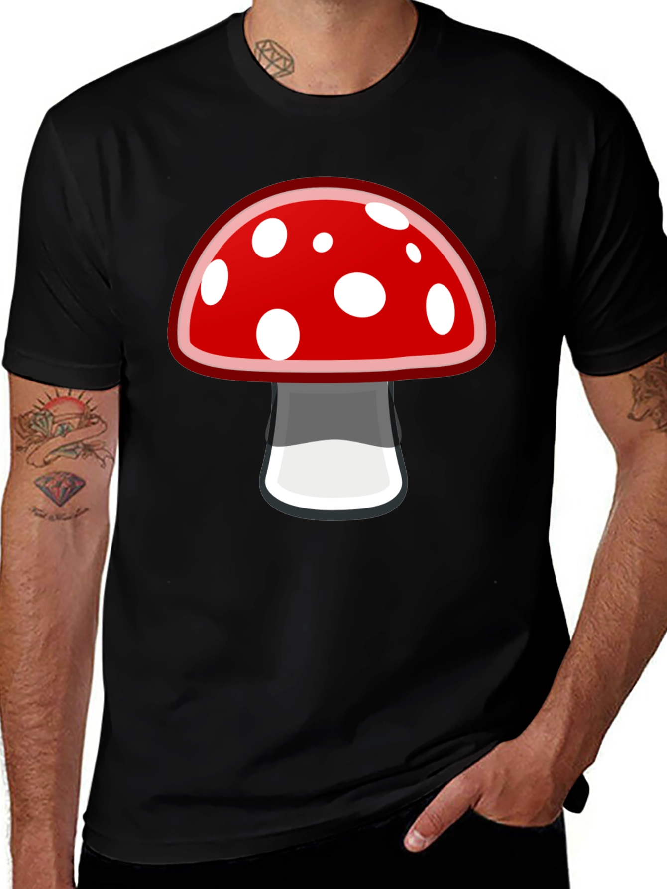 Variant 2 of Mushroom Graphic Tee - Funky Casual Style