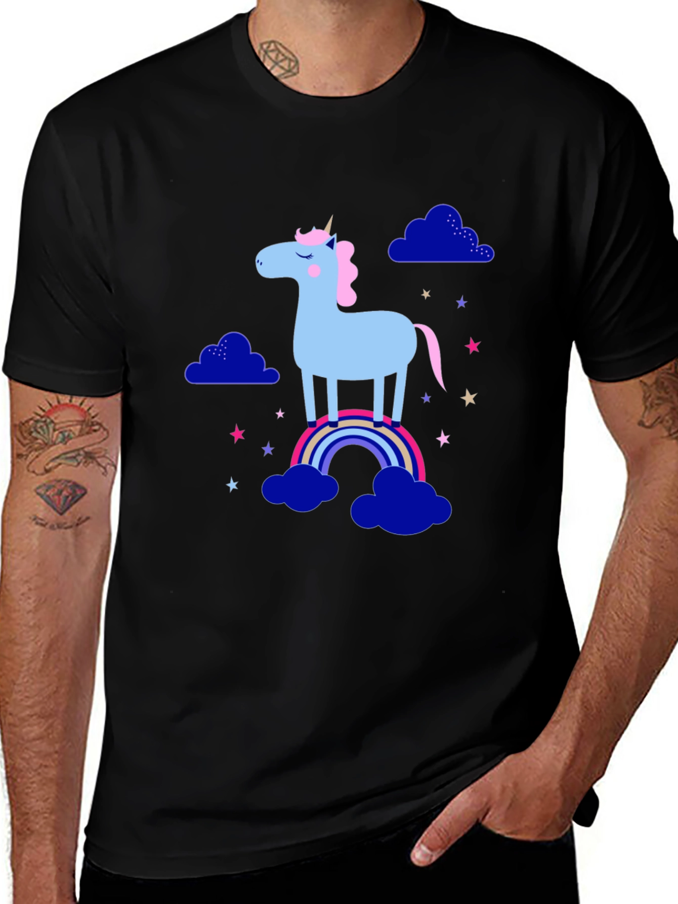 Variant 29 of Unicorn Rainbow Cloud Graphic Tee