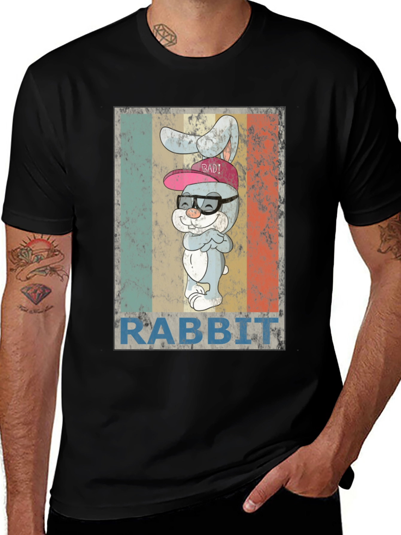 Variant 8 of Retro "Rabbit" Graphic Tee