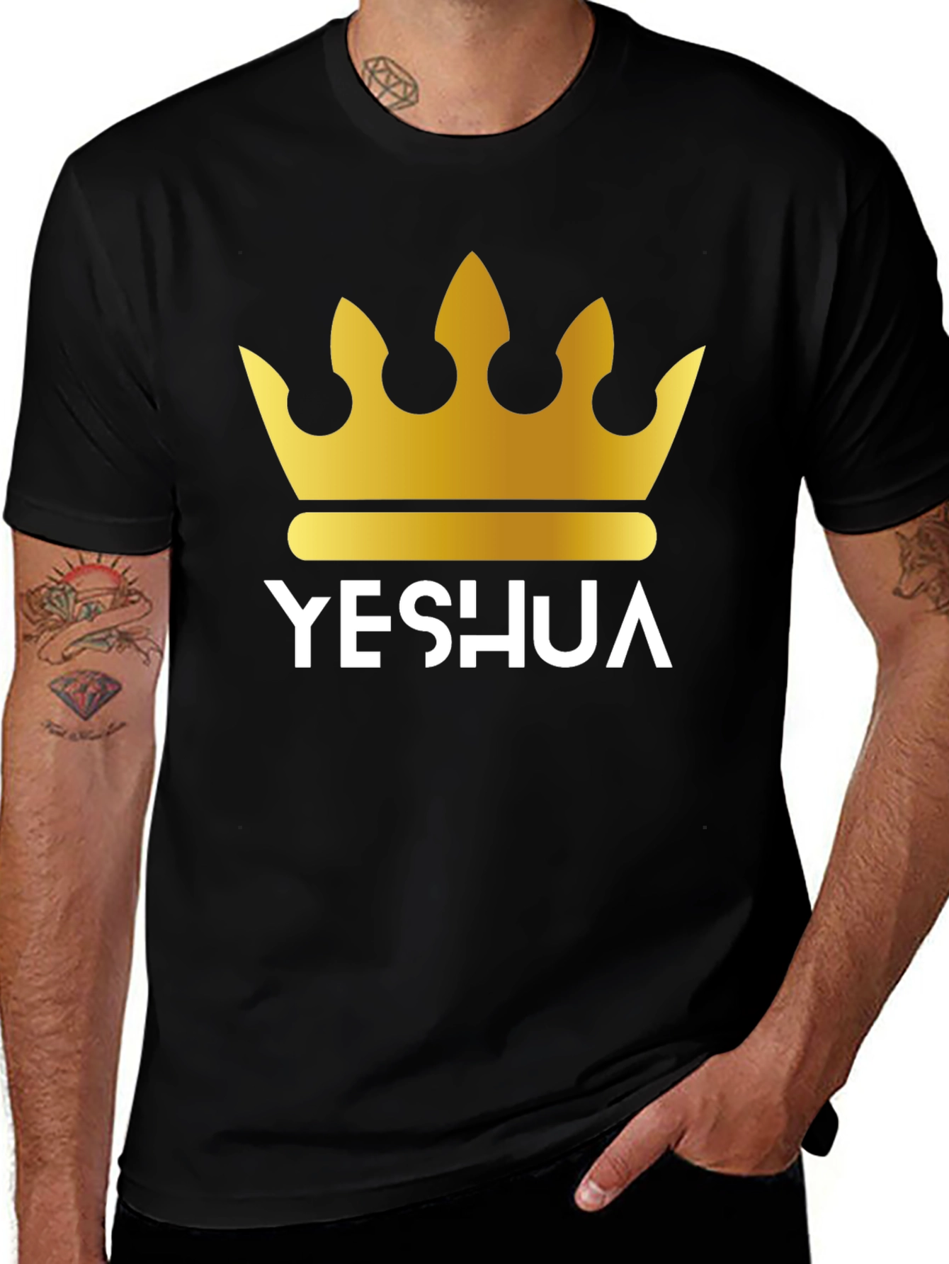 Yeshua Crown Graphic Tee - Stylish Christian Apparel