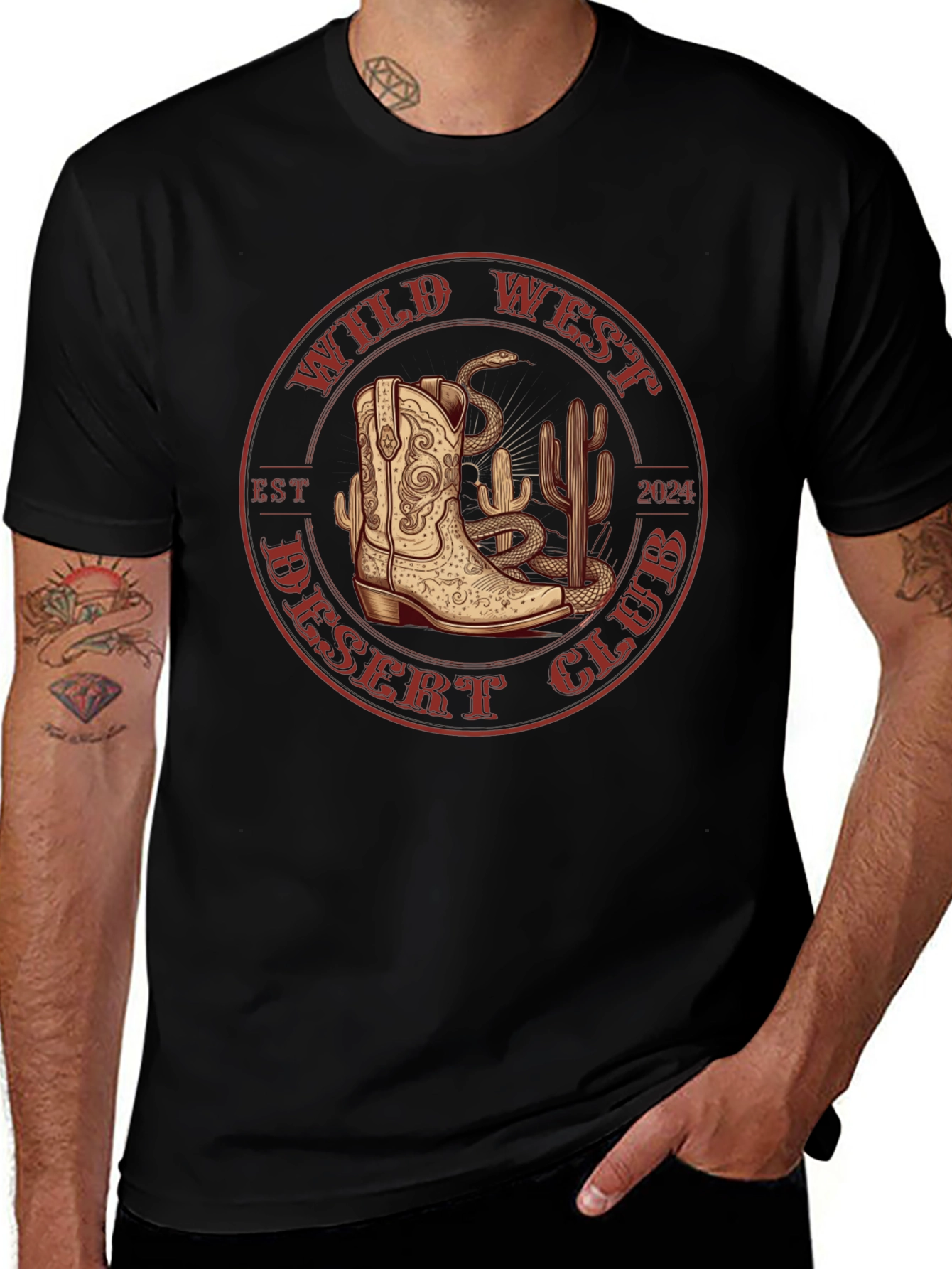 Wild West Desert Club Graphic T-Shirt
