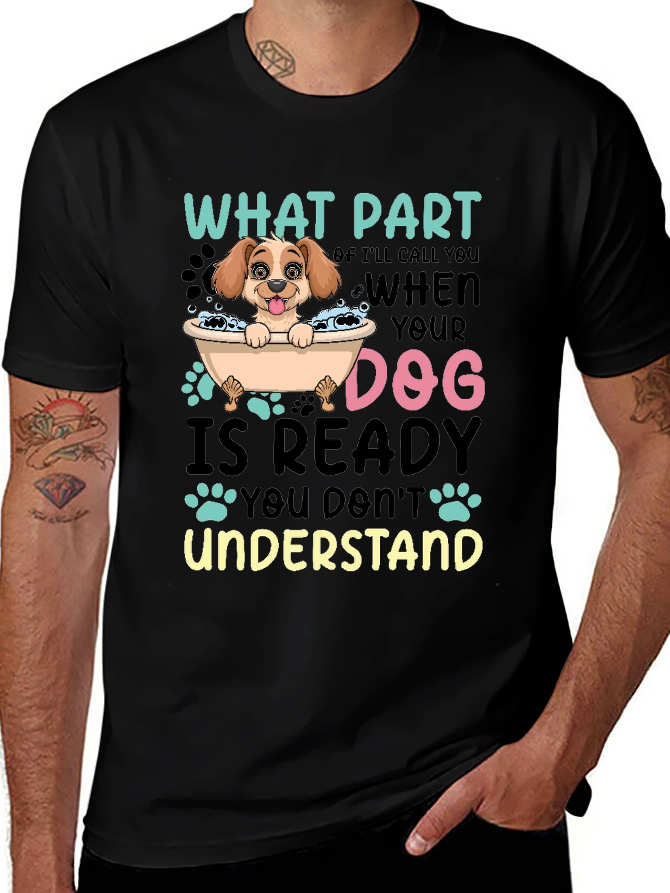 Dog Lover T-Shirt Funny Dog Ready Quote Tee
