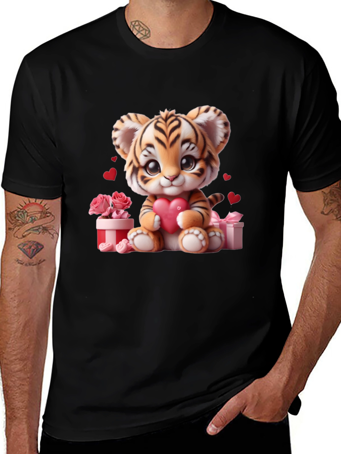 Variant 28 of Cute Valentine's Tiger Cub T-Shirt