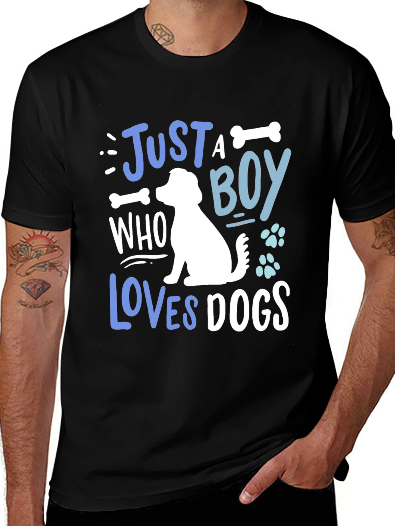 Variant 19 of Just a Boy Who Loves Dogs T-Shirt