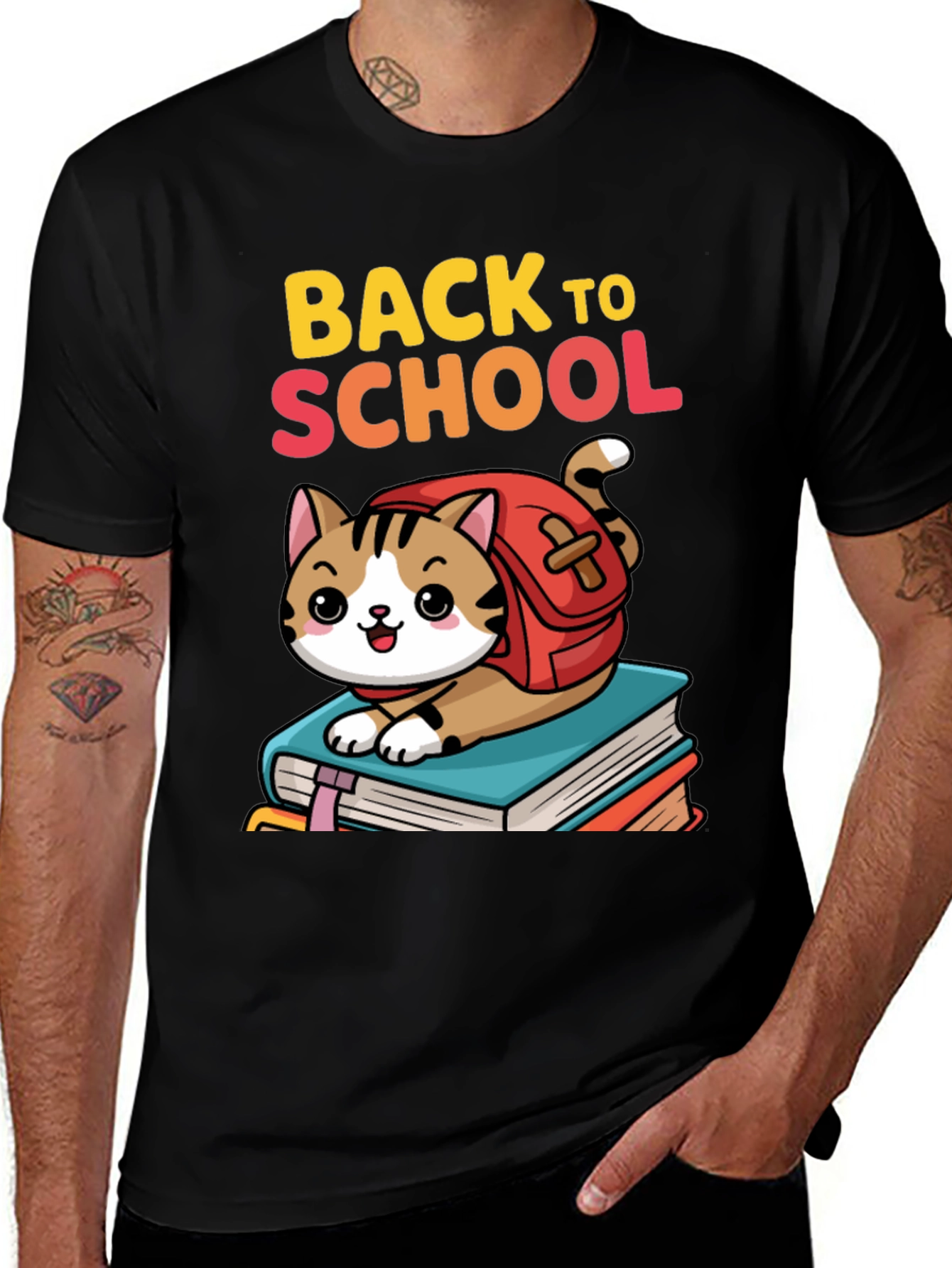 Back to School Cat T-Shirt