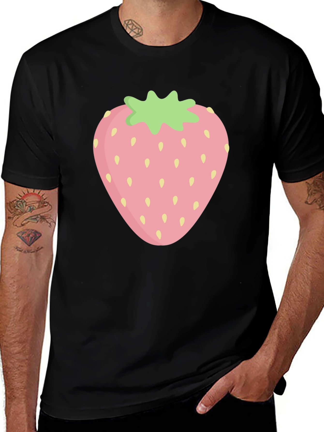 Variant 13 of Strawberry Graphic Tee - Sweet Summer Style!