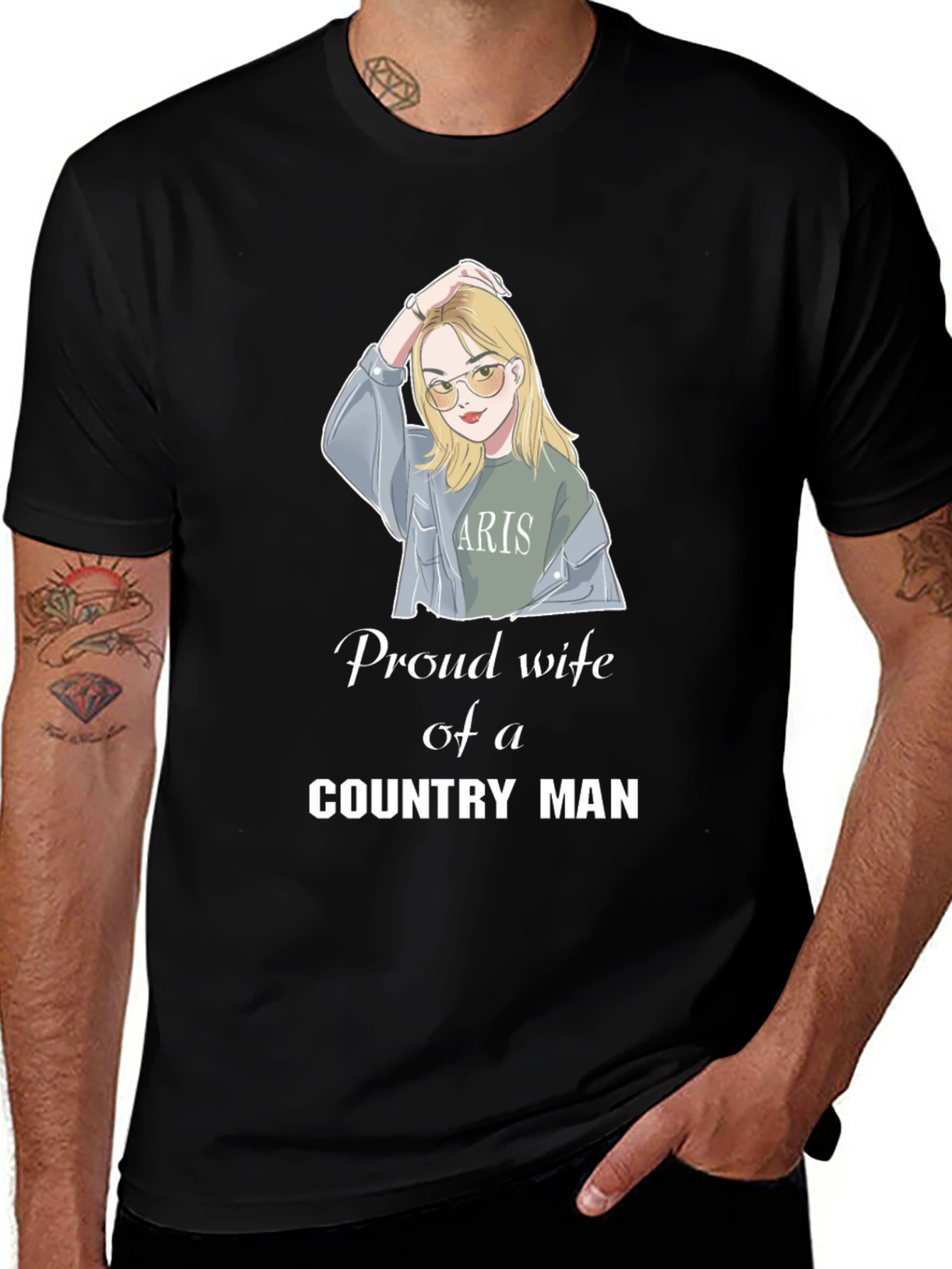 Variant 18 of Proud Wife of a Country Man Graphic Tee