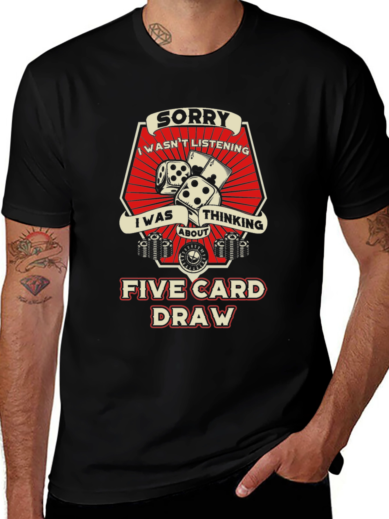 Variant 17 of Sorry Five Card Draw Graphic T-Shirt