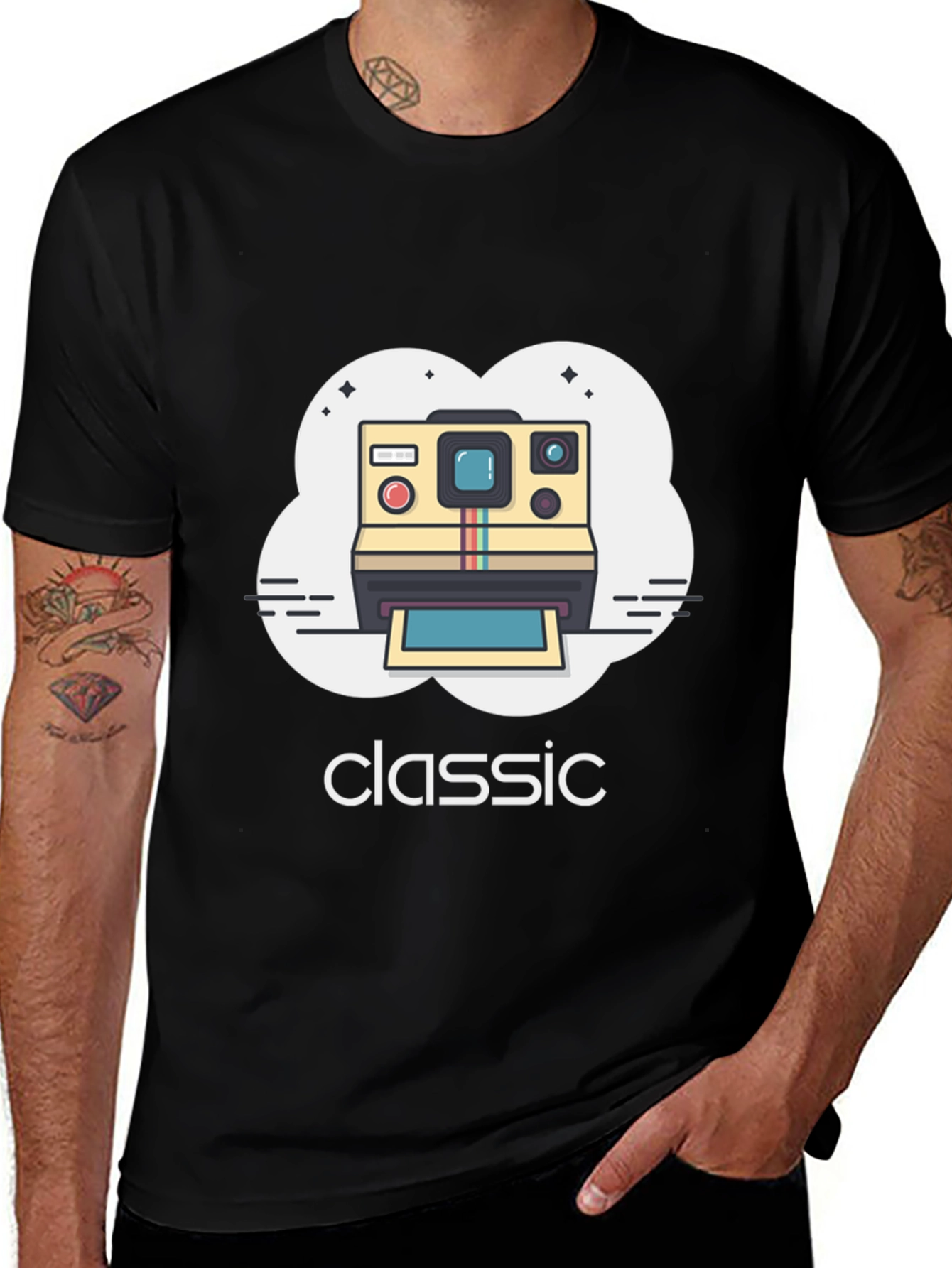 Variant 25 of Classic Polaroid Camera Graphic T-Shirt