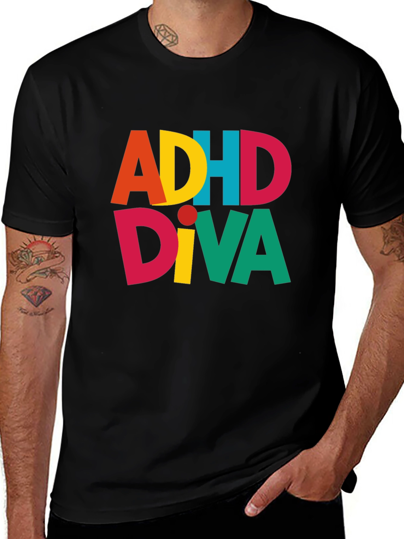 Variant 19 of ADHDiva T-Shirt - Colorful Graphic Tee
