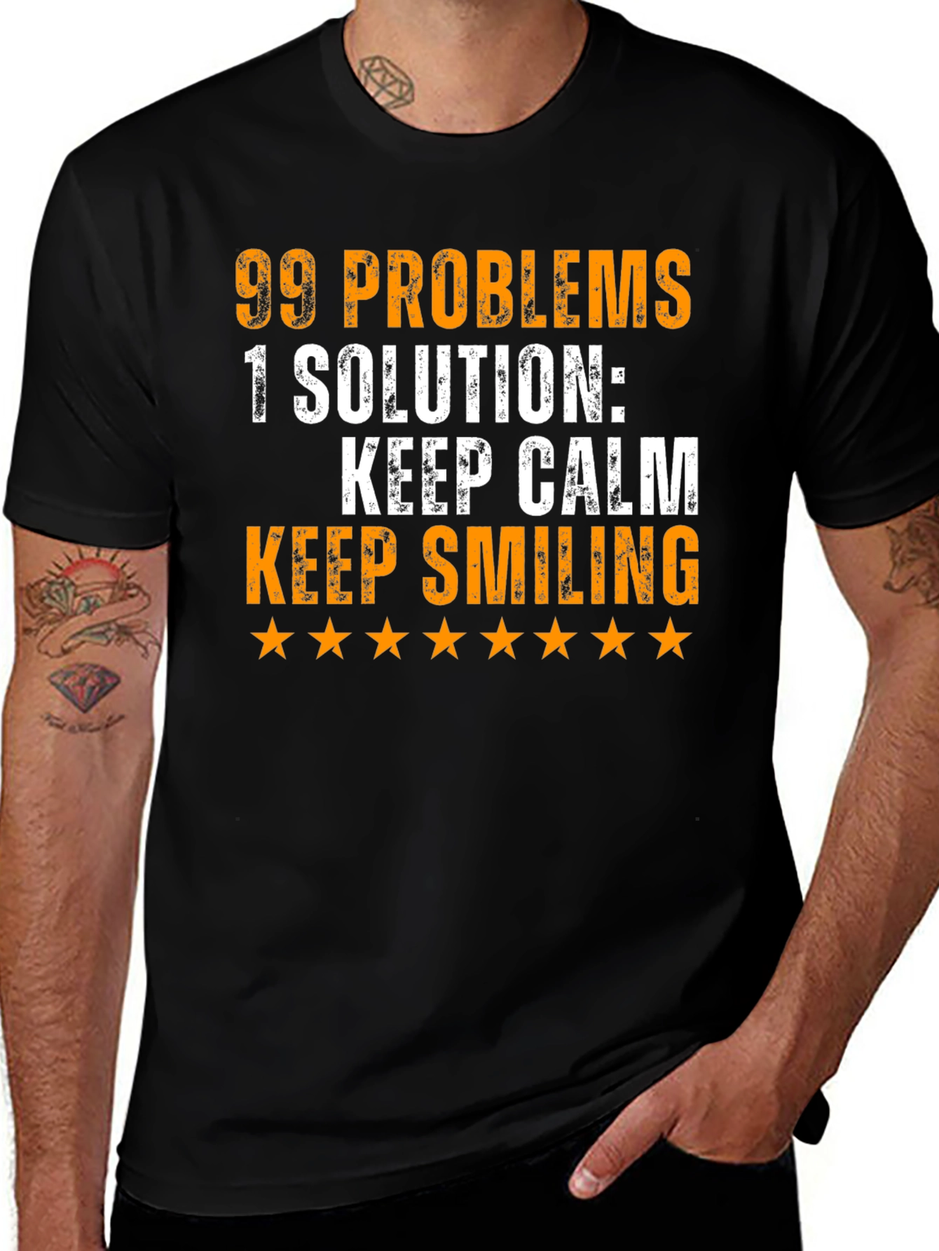 Variant 23 of 99 Problems T-Shirt: Keep Calm & Smile!
