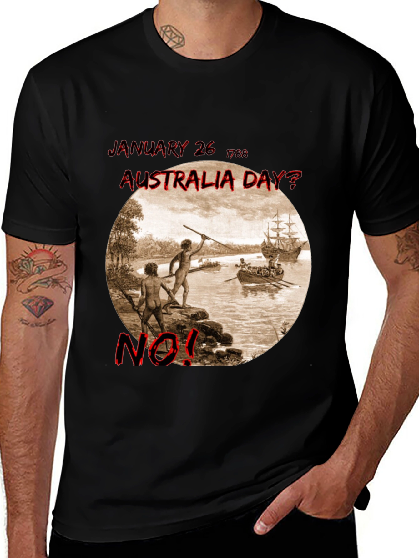Variant 27 of Australia Day? NO! Graphic Tee