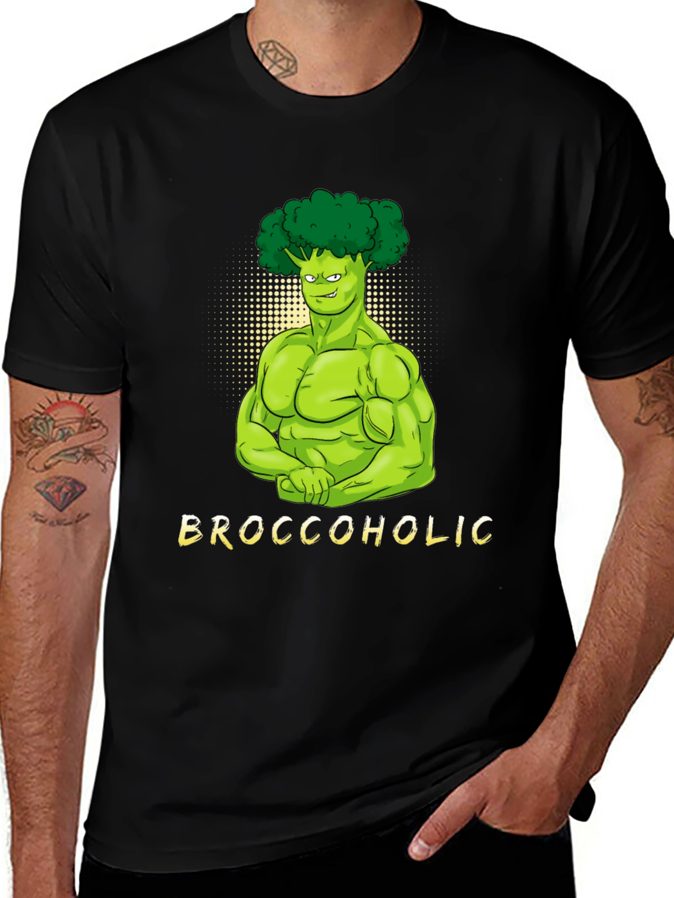 Broccoholic T-Shirt - Funny Vegan Gym Tee