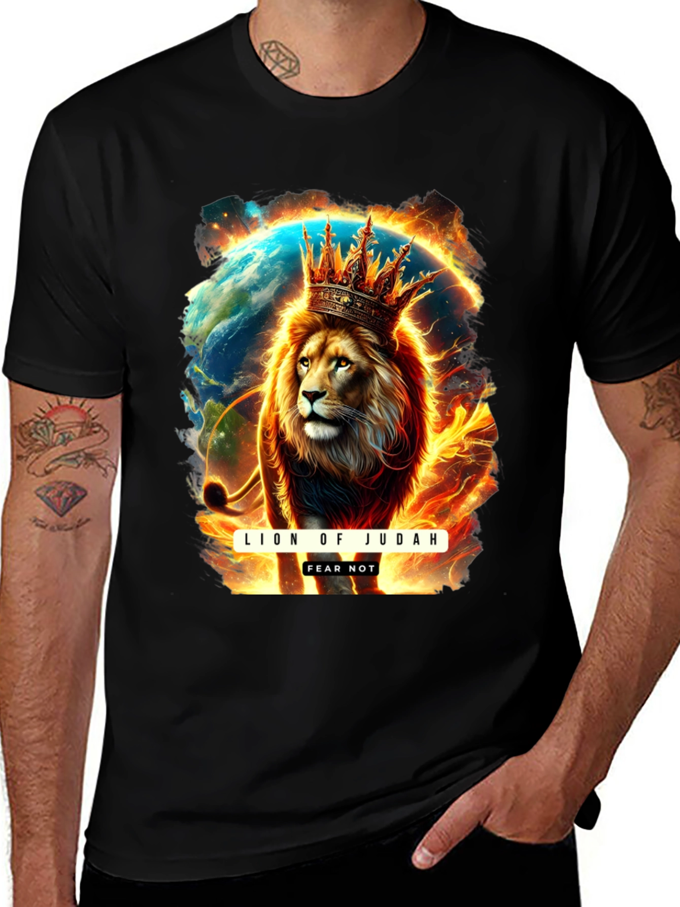 Lion of Judah T-Shirt - Fear Not Graphic Tee