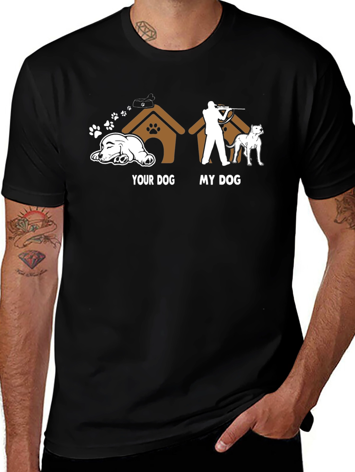 Variant 28 of Funny Dog T-Shirt - "Your Dog vs. My Dog" Graphic Tee