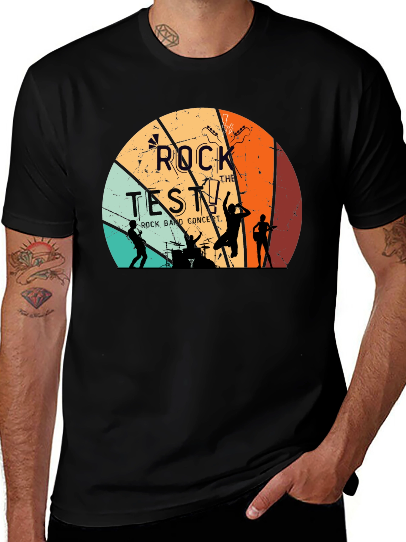 Variant 21 of Rock the Test Retro Band T-Shirt