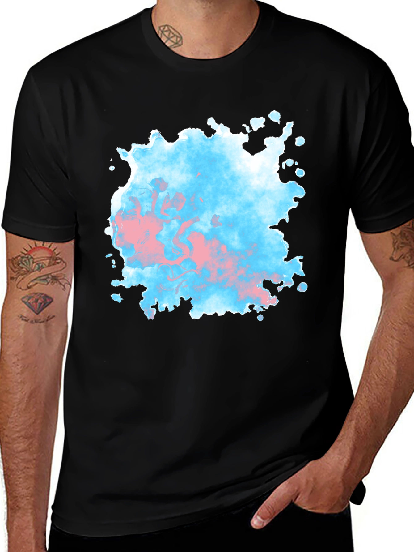 Variant 25 of Trans Pride Watercolor Graphic T-Shirt