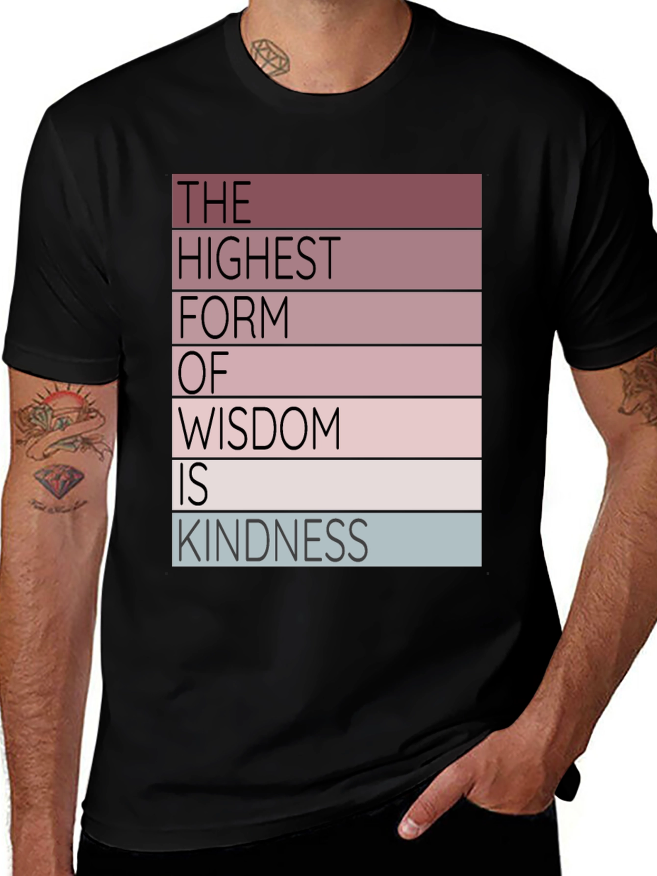 Variant 27 of Wisdom Kindness T-Shirt - Inspirational Graphic Tee