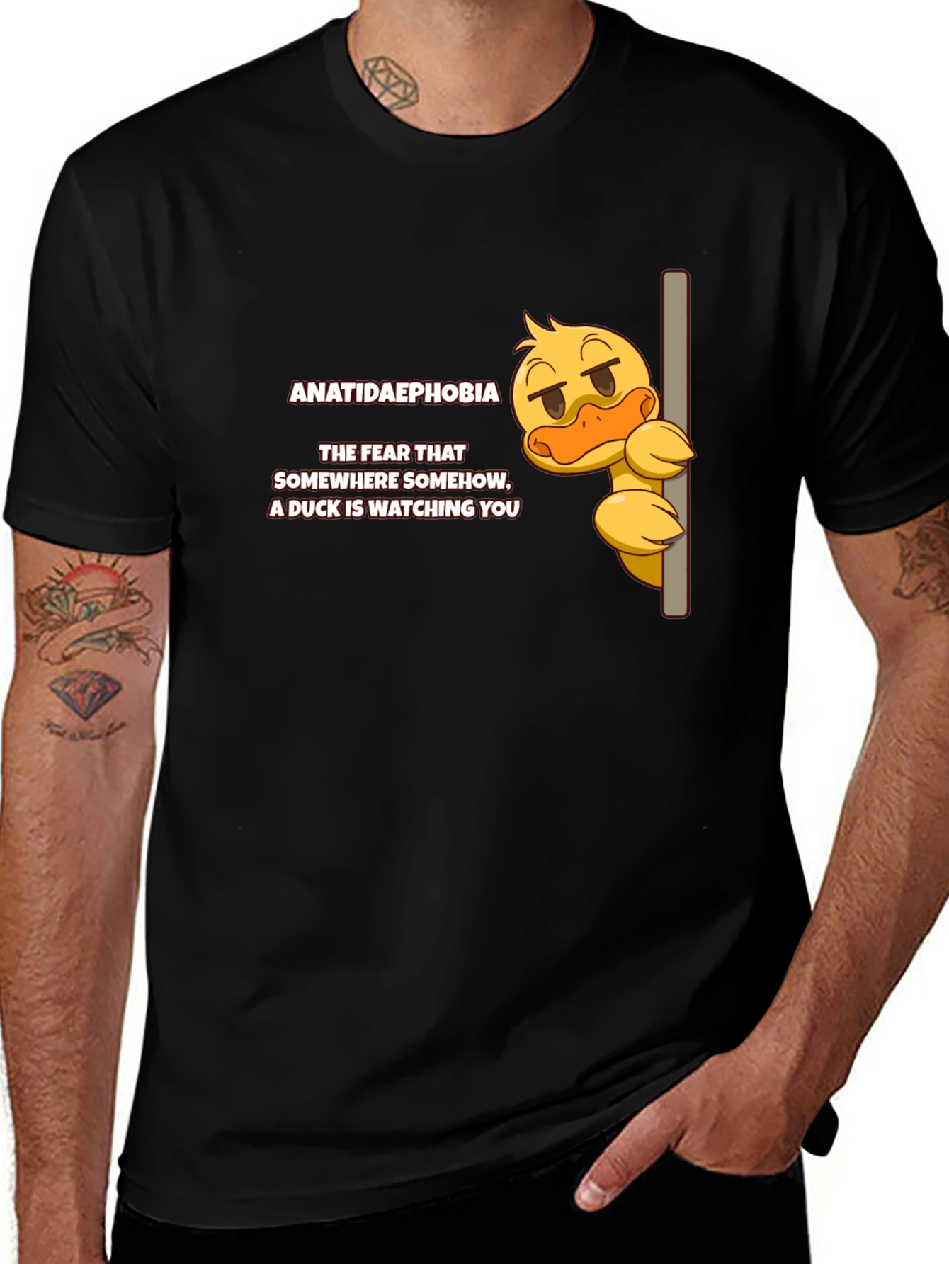 Variant 23 of Anatidaephobia Duck T-Shirt