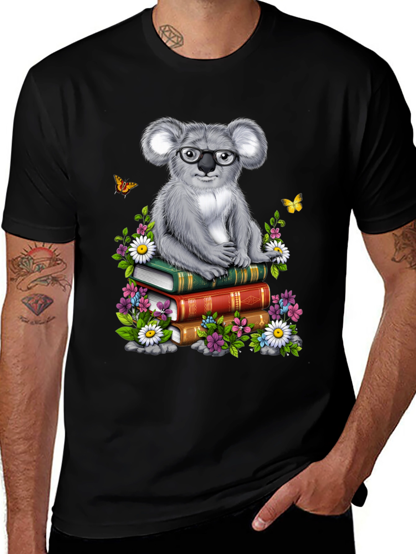 Variant 22 of Koala Bookworm T-Shirt