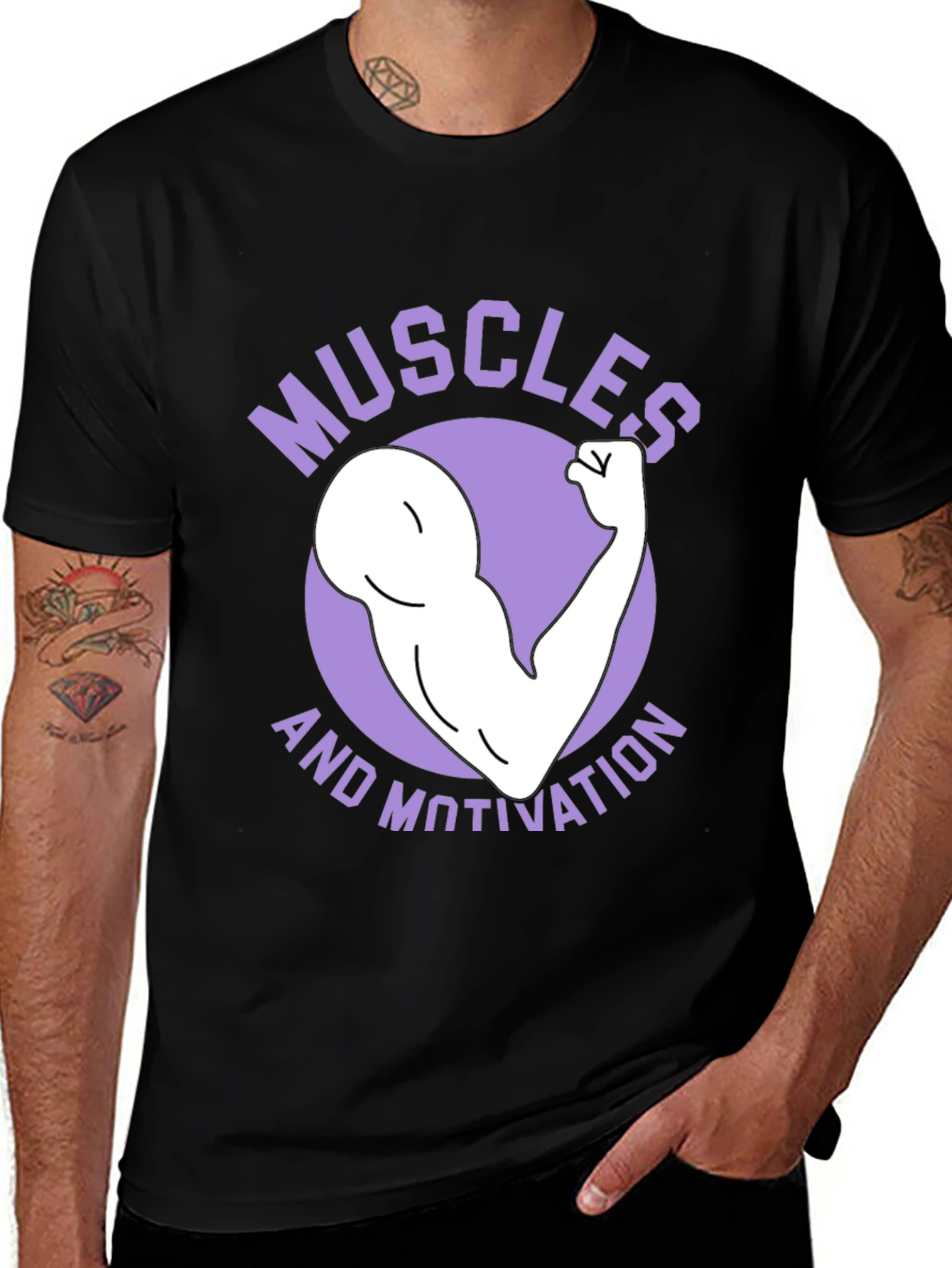 Variant 8 of Muscles and Motivation Graphic T-Shirt