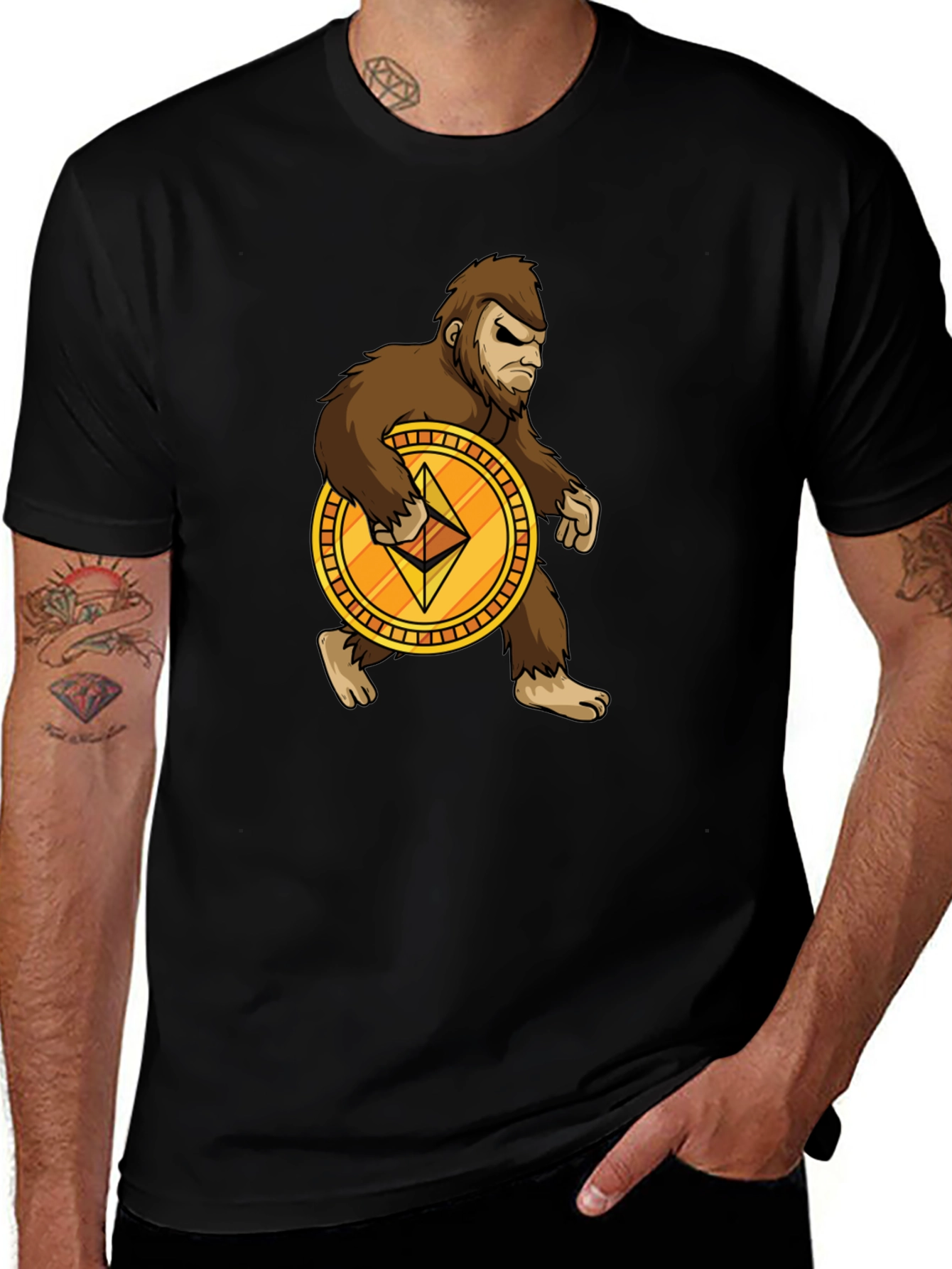 Variant 24 of Sasquatch Ethereum Crypto T-Shirt