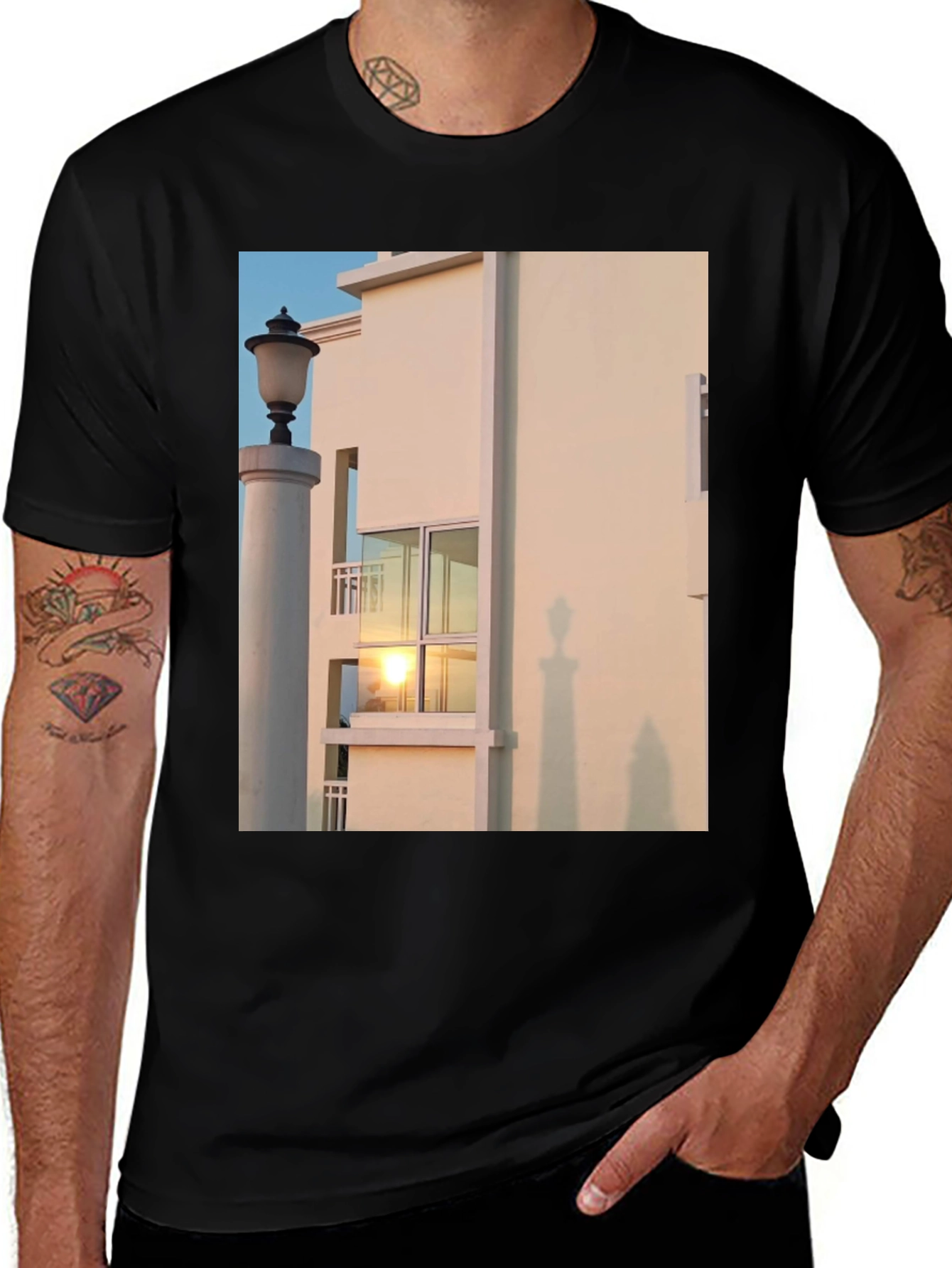 Variant 16 of Architectural Sunset Print Tee