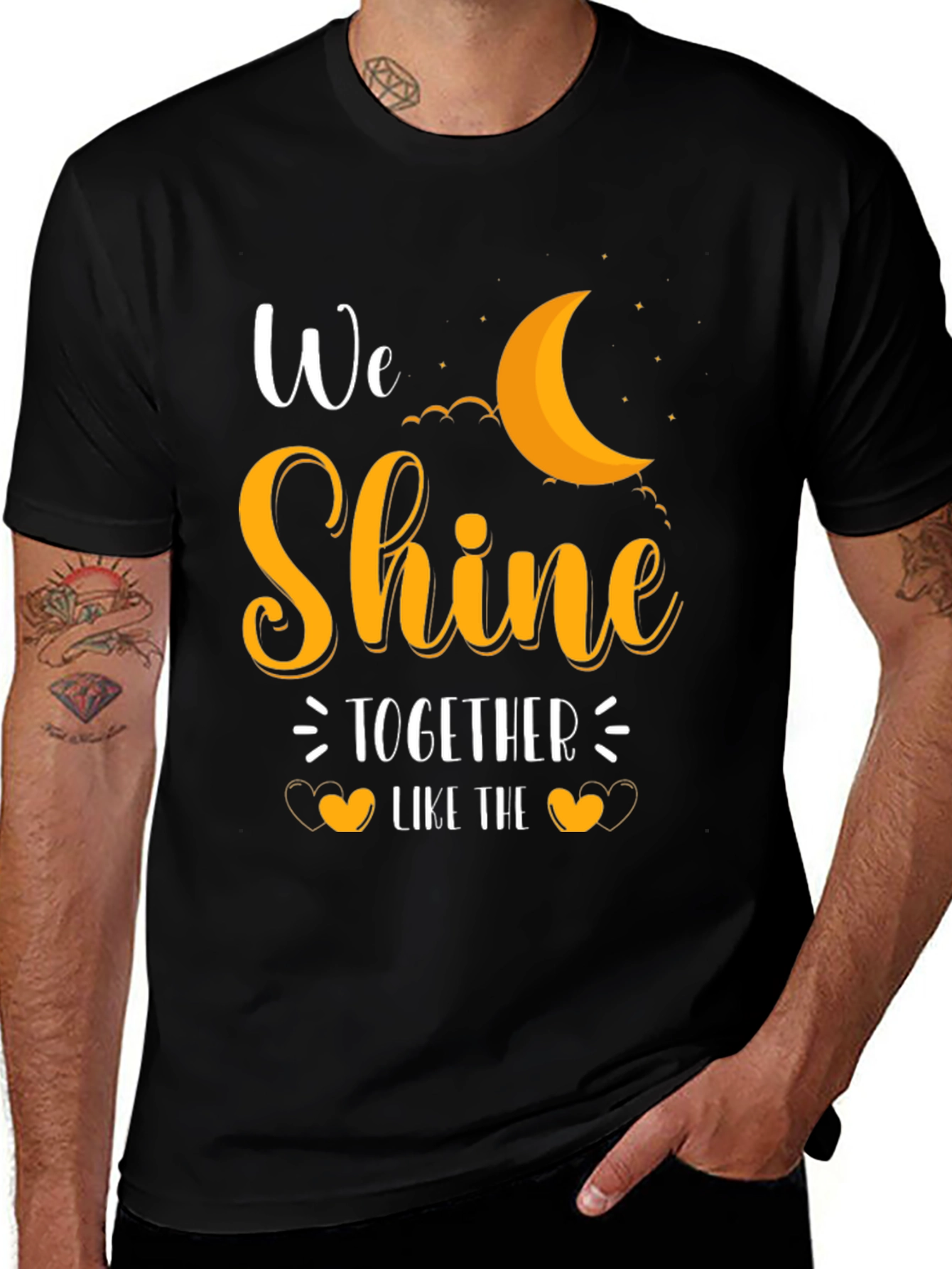 Variant 28 of We Shine Together Graphic Tee - Black
