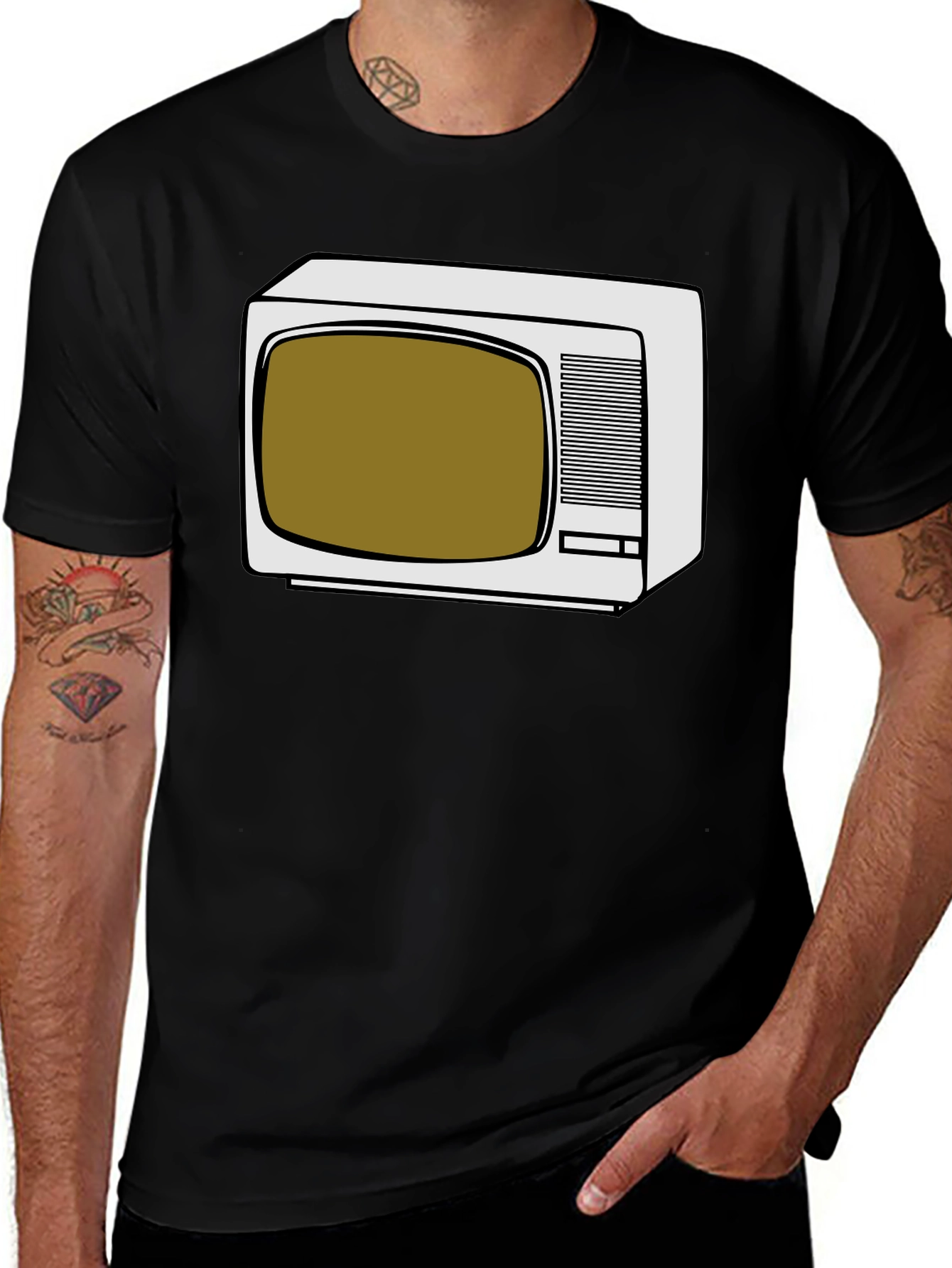 Retro TV Graphic Tee - Vintage Style