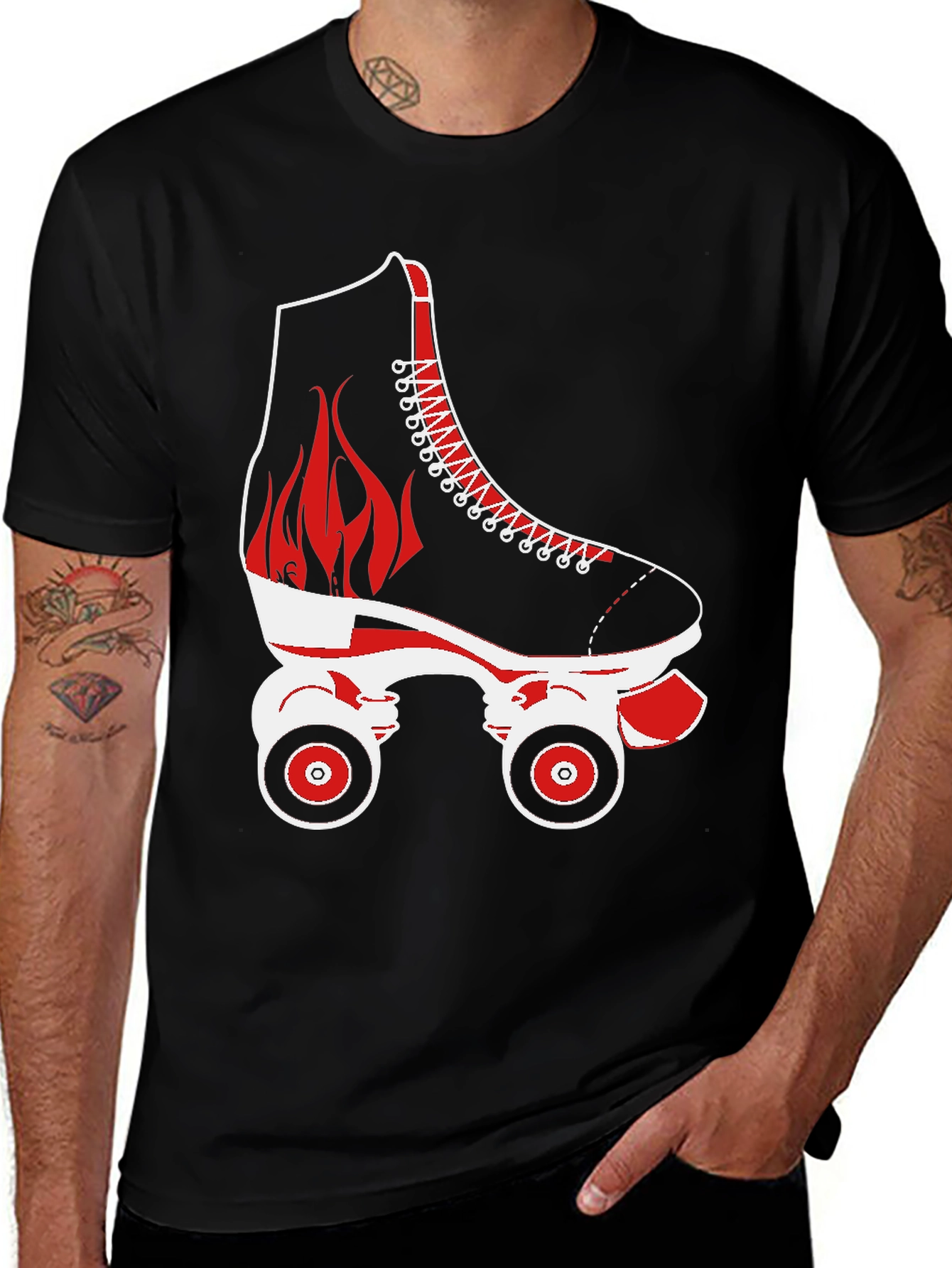Variant 22 of Retro Roller Skate Graphic Tee