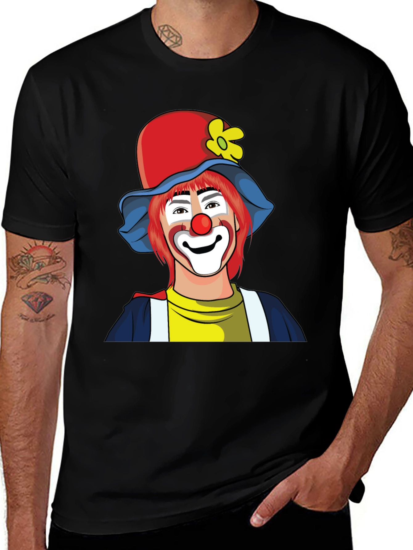 Variant 19 of Clown Graphic Tee - Funny Clown Design
