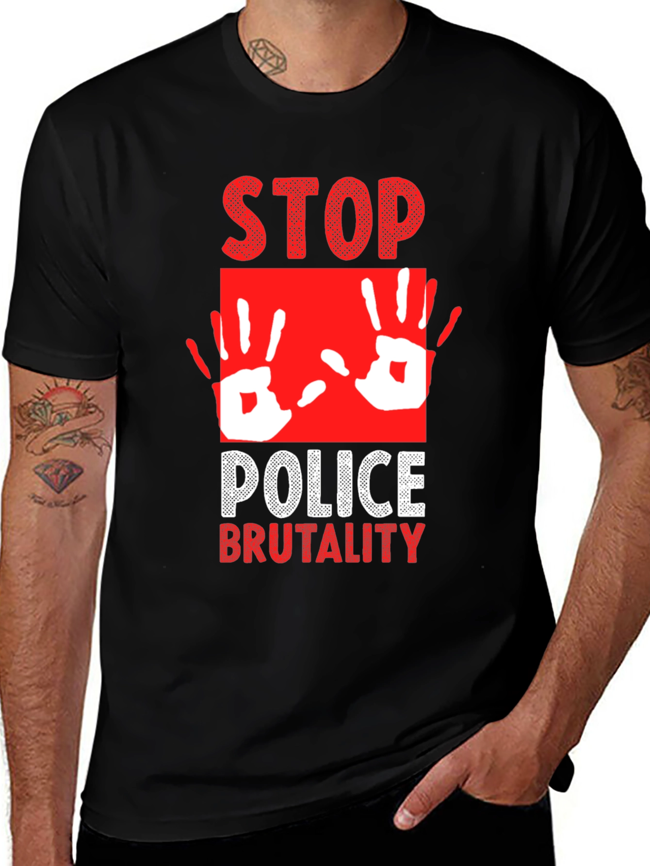 Variant 23 of Stop Police Brutality Graphic Tee