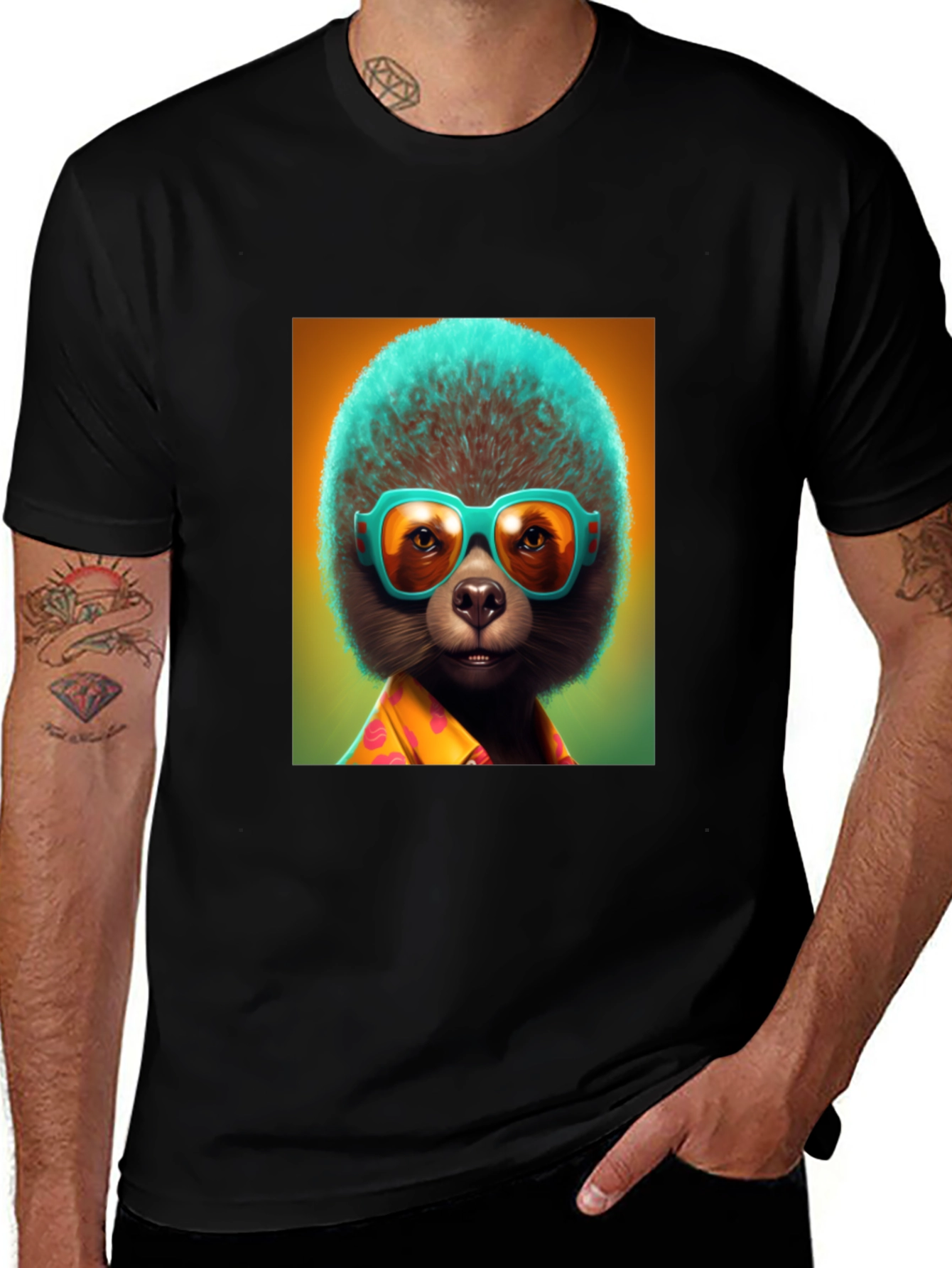 Variant 3 of Cool Sloth Tee: Tropical Vibes