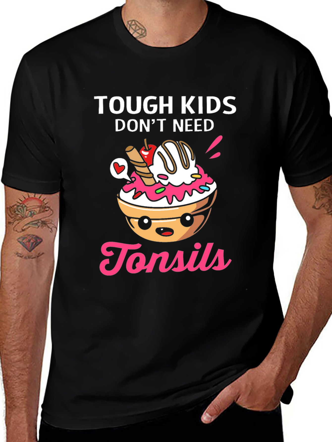 Variant 19 of Tough Kids Don't Need Tonsils T-Shirt