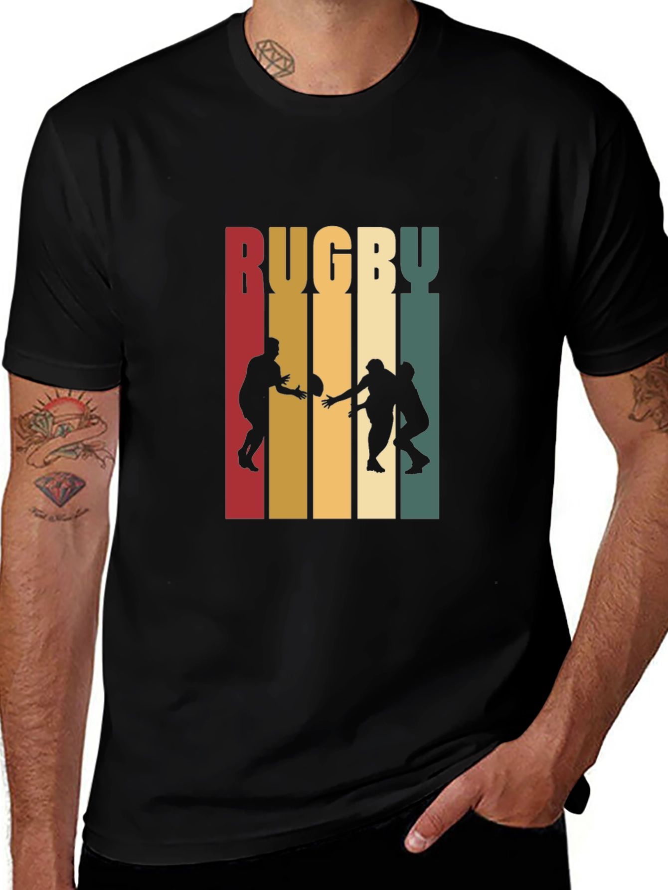 Variant 16 of Rugby Graphic T-Shirt | Retro Style Cotton Tee