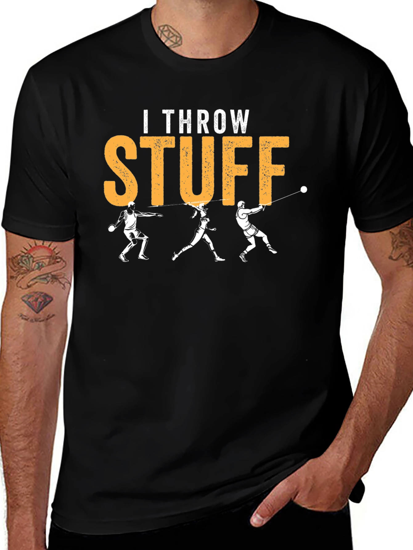 Variant 16 of I Throw Stuff T-Shirt - Hammer Throw
