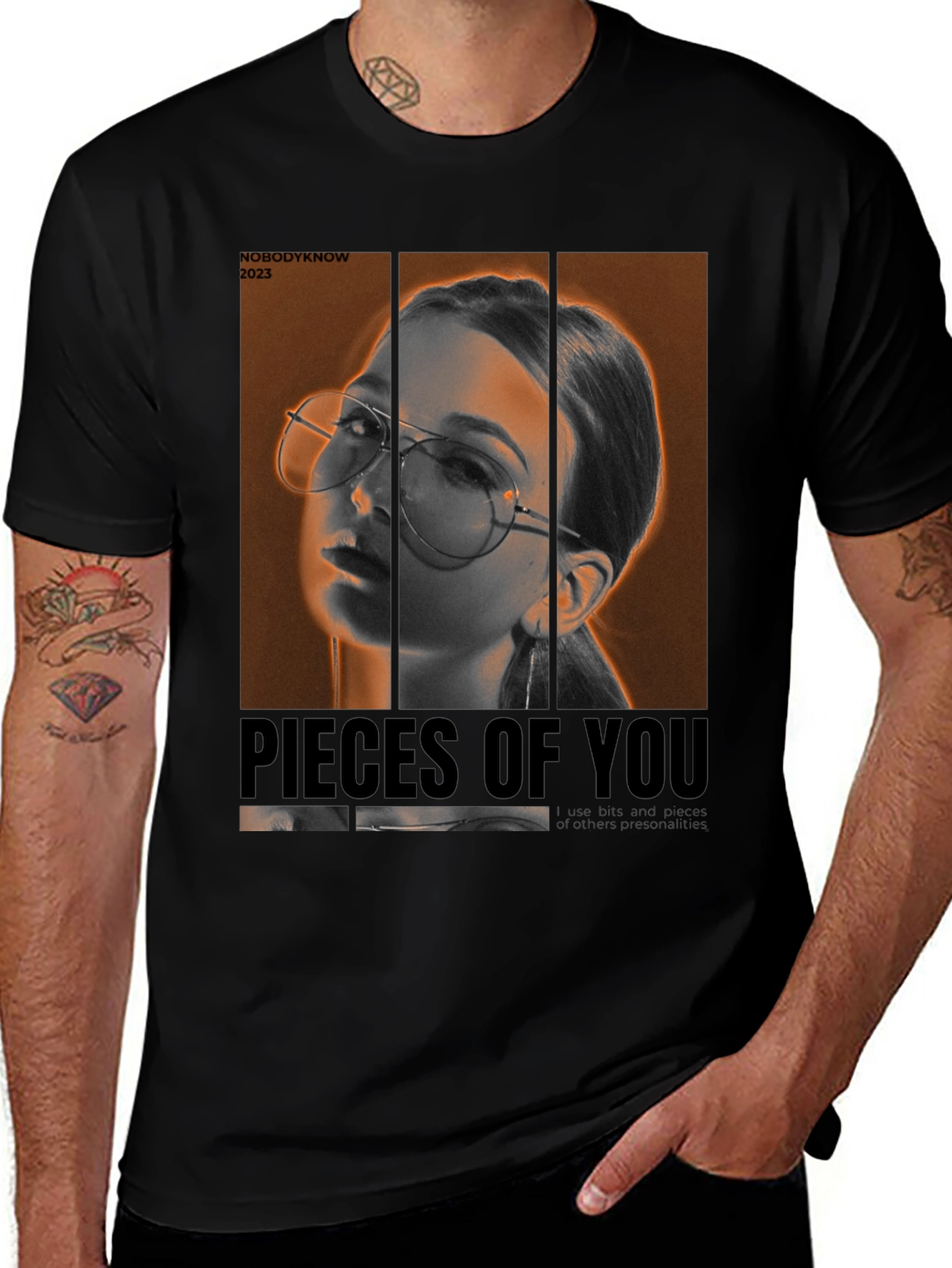 Variant 7 of Pieces of You Graphic T-Shirt - Trendy Unisex Tee