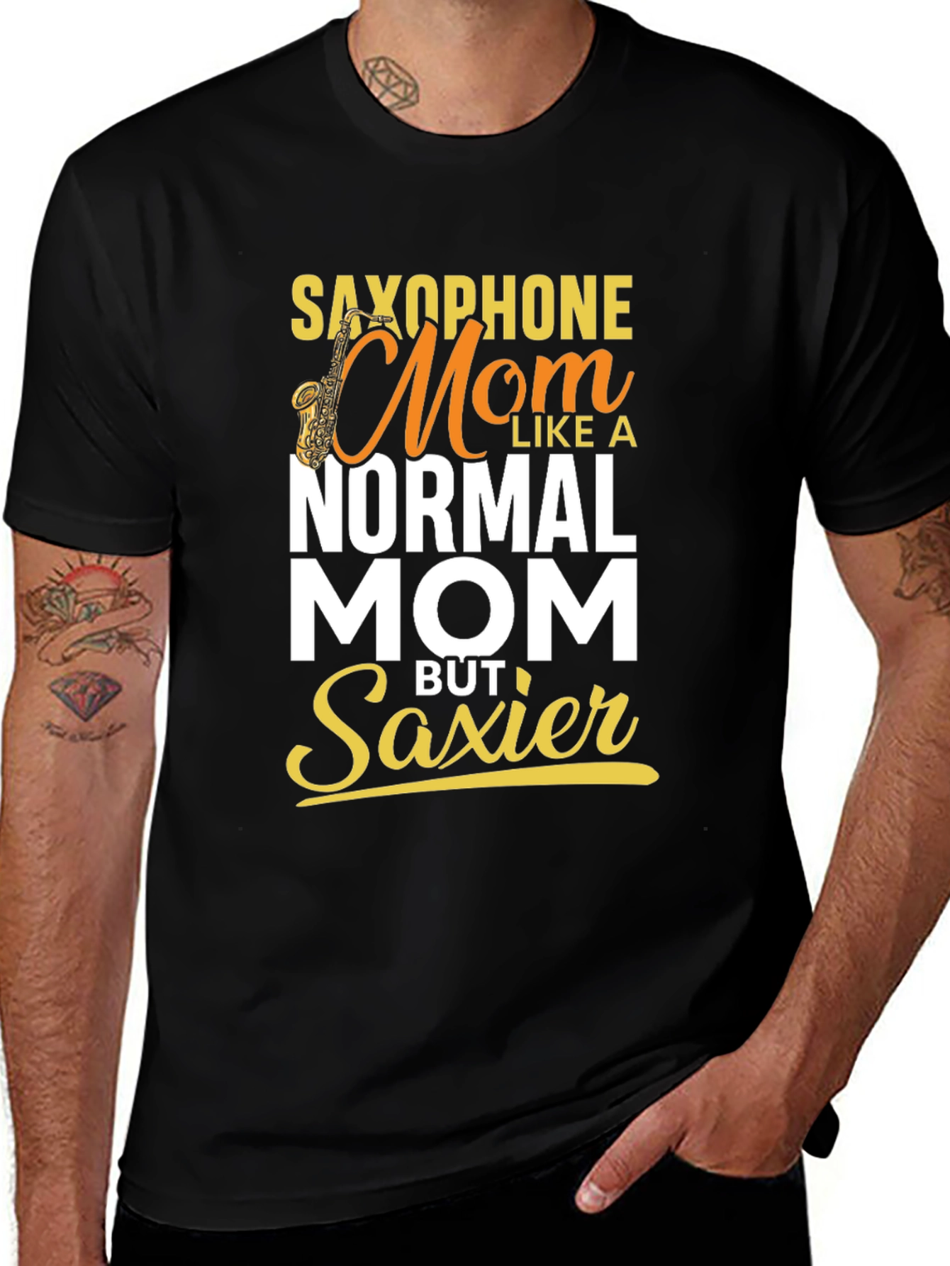 Variant 24 of Saxophone Mom T-Shirt - Musical Mother's Day Gift